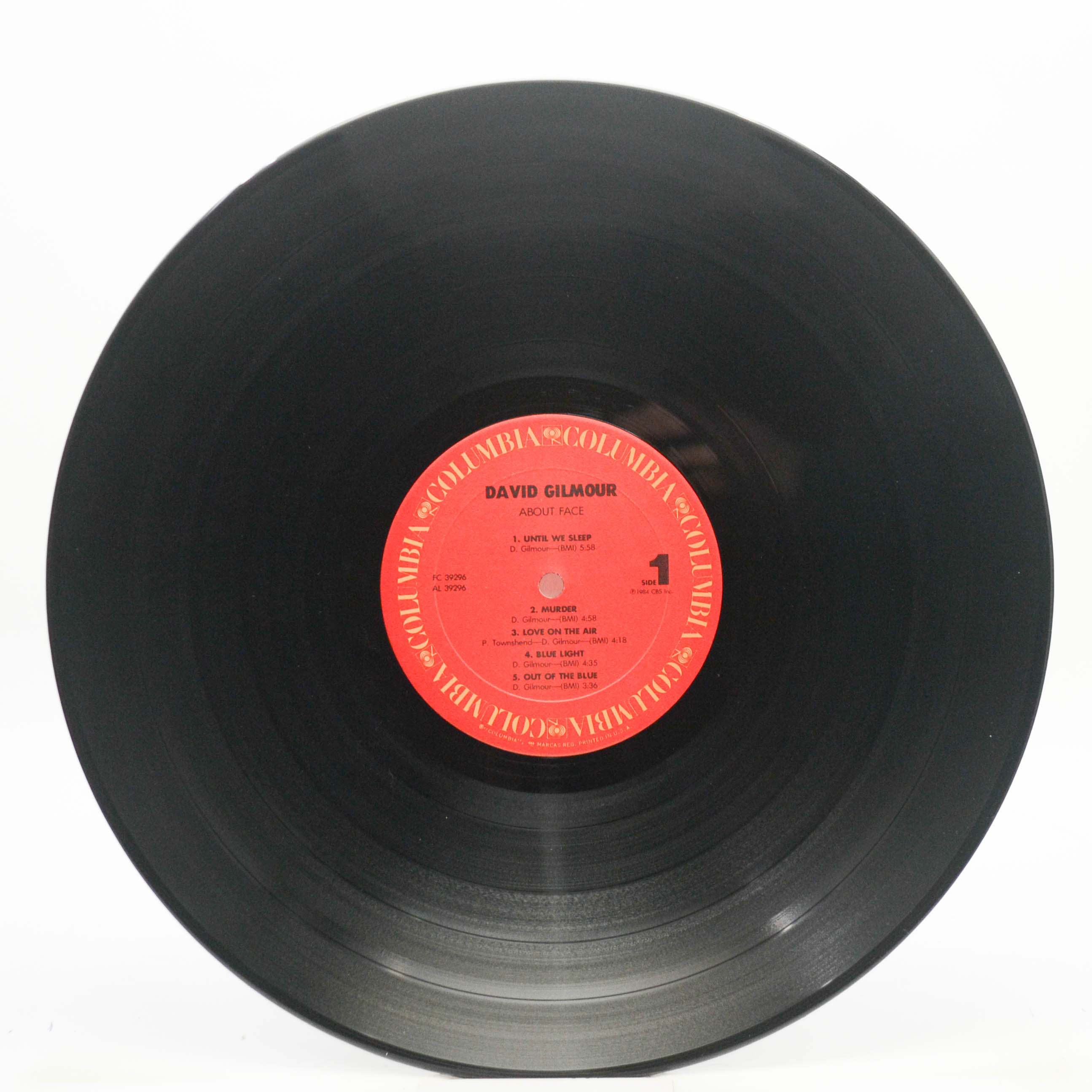 David Gilmour — About Face (USA), 1984