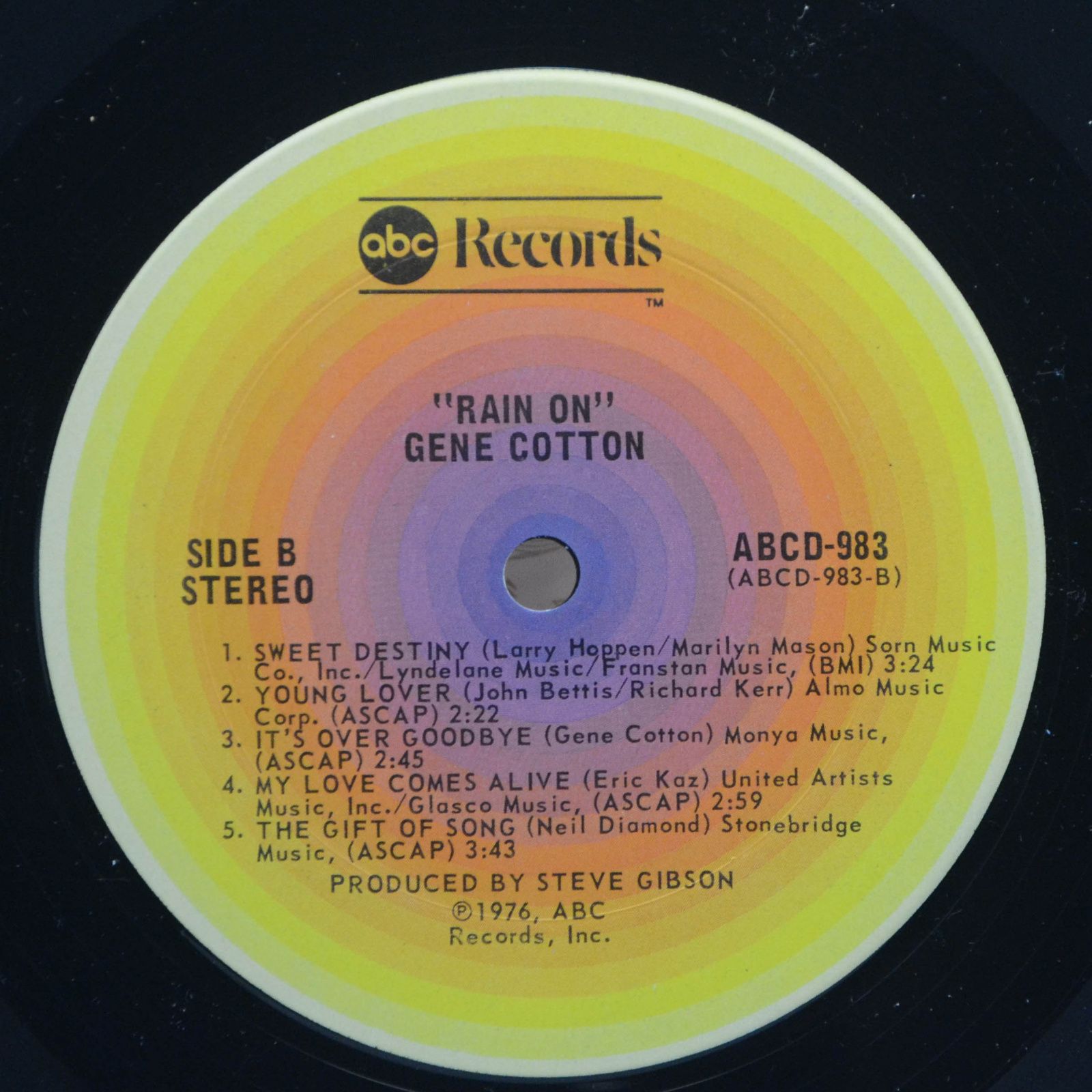 Gene Cotton — Rain On (USA), 1976