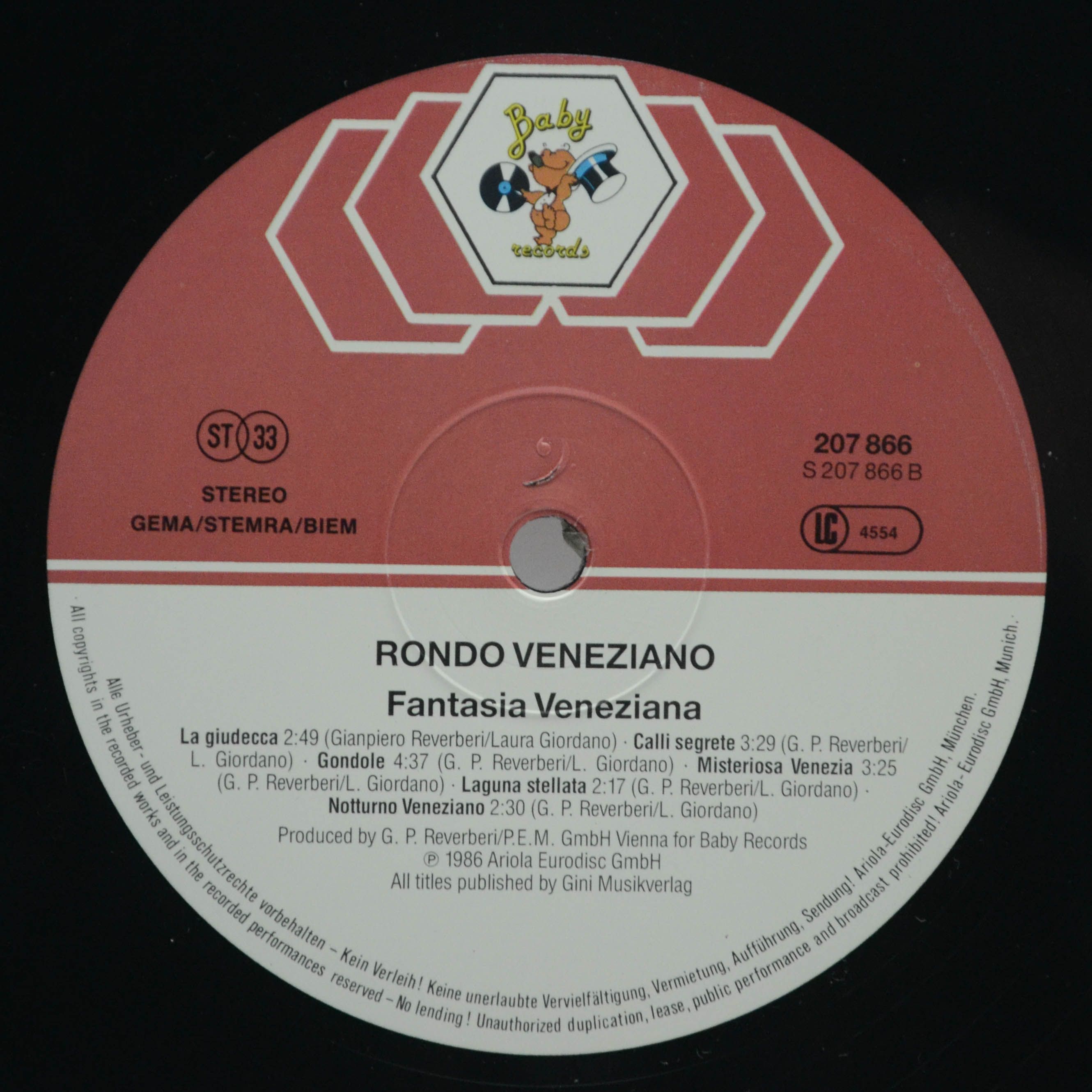 Rondo´ Veneziano — Fantasia Veneziana, 1986