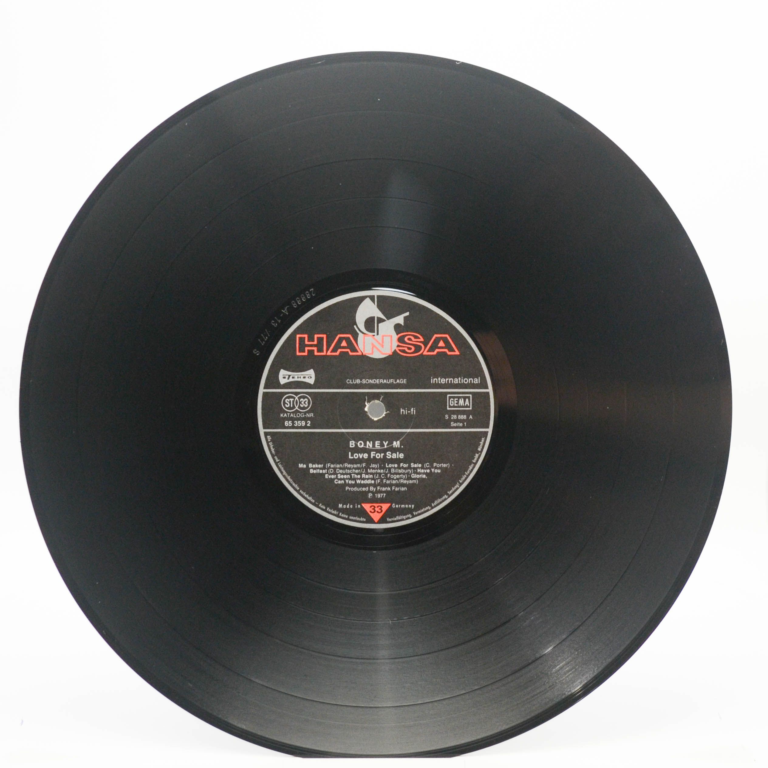 Boney M. — Love For Sale, 1977