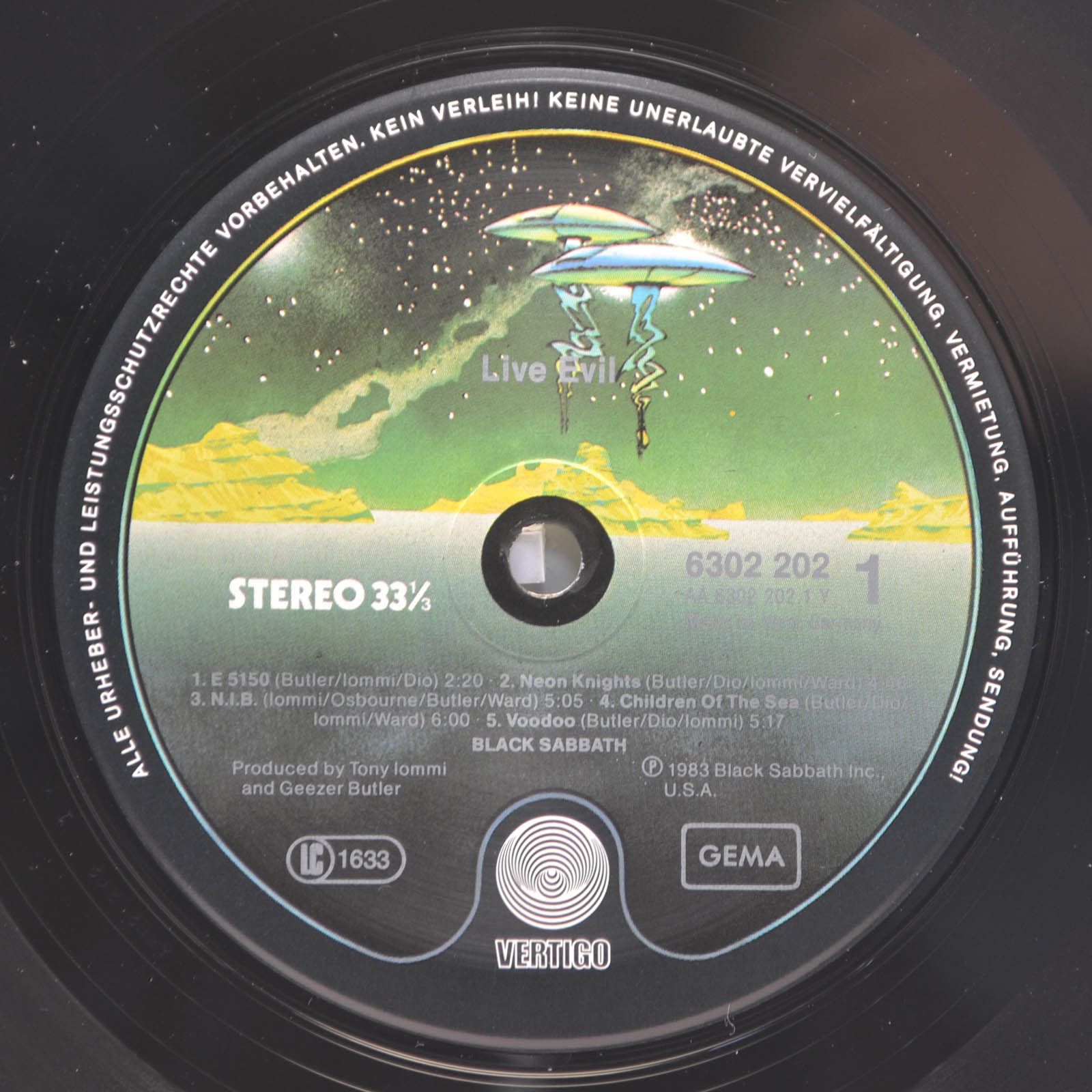 Black Sabbath — Live Evil (2LP), 1983