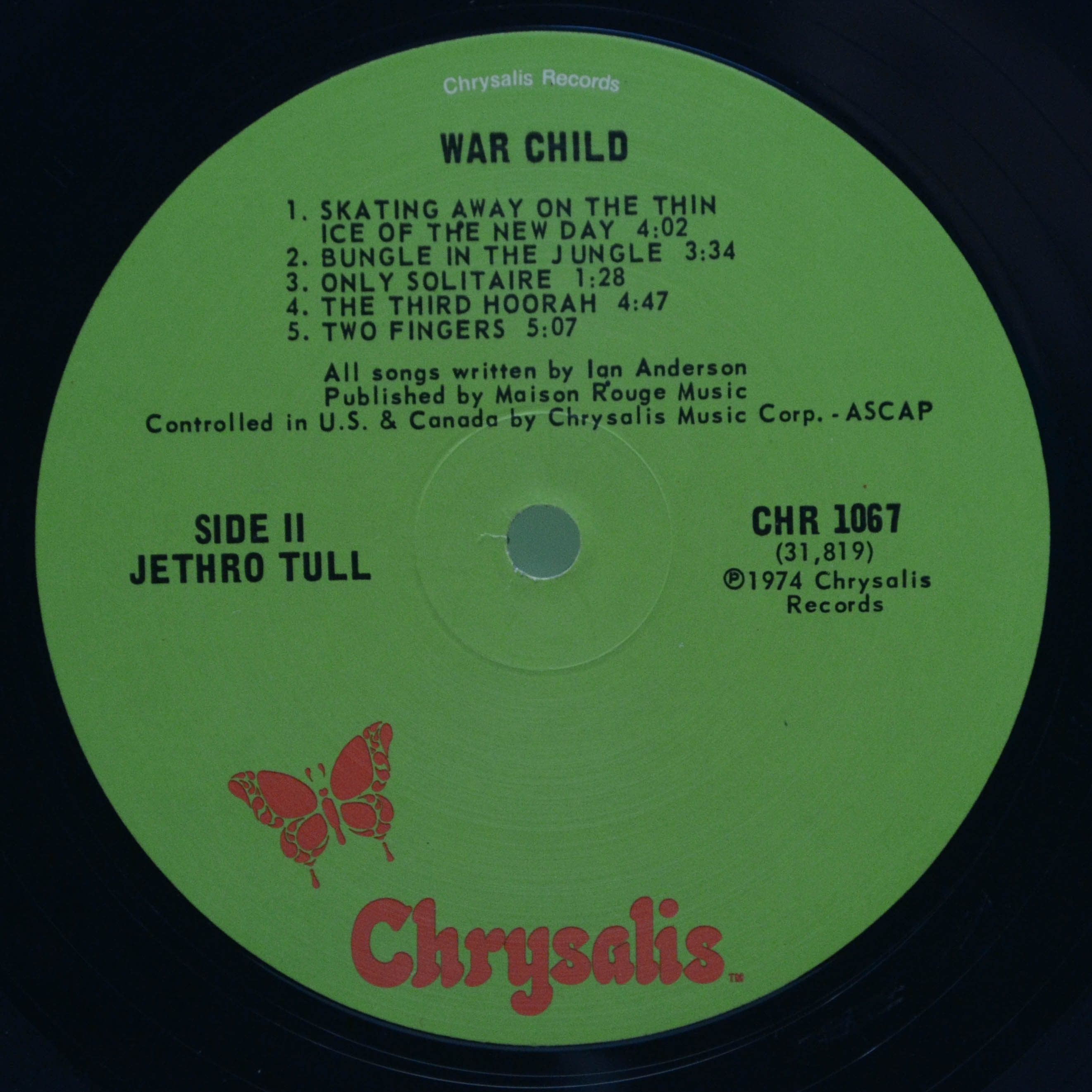 Jethro Tull — War Child (USA), 1974