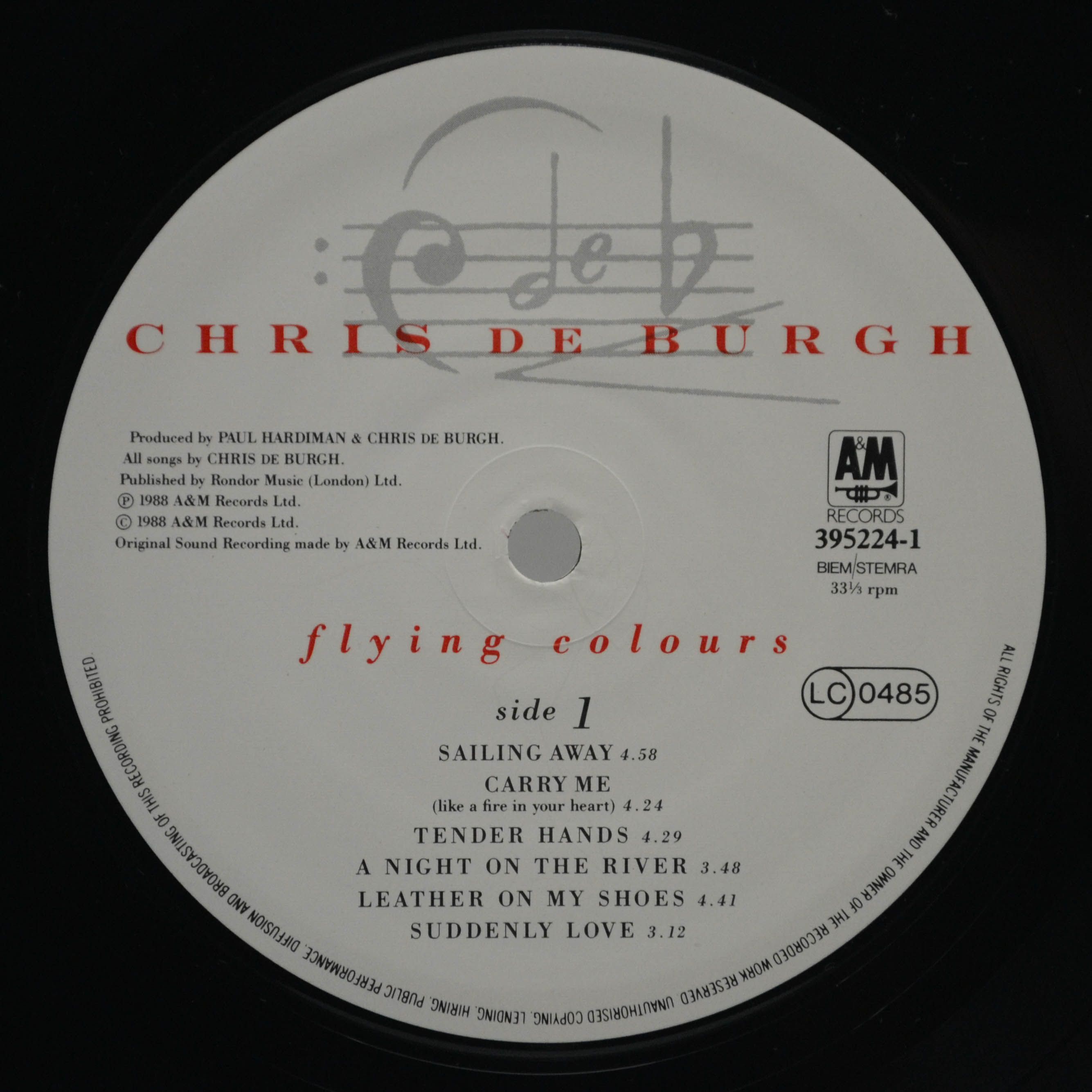 Chris de Burgh — Flying Colours, 1988