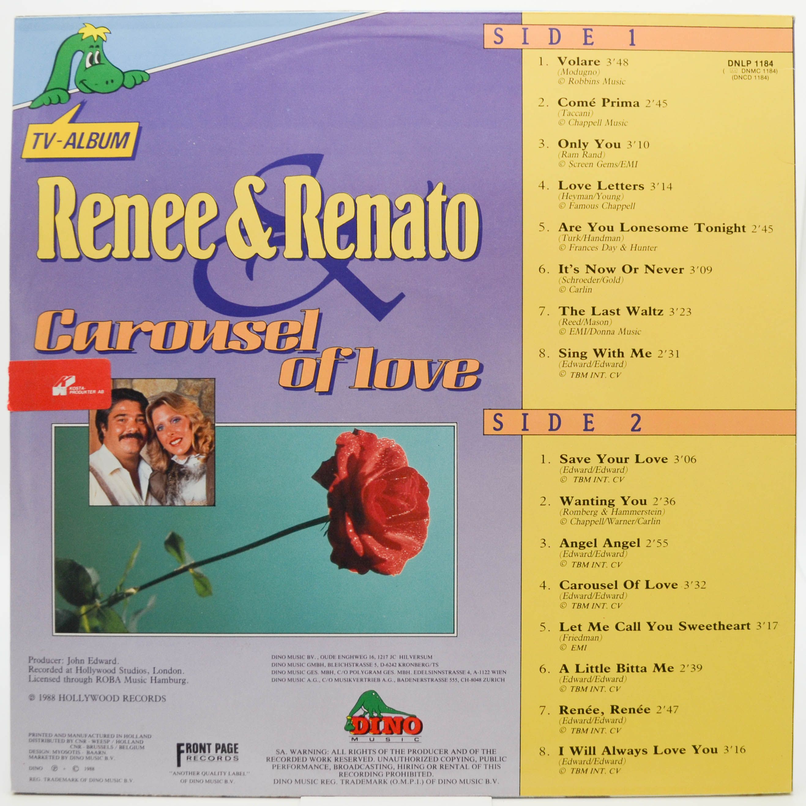 Renée & Renato — Carousel Of Love, 1988