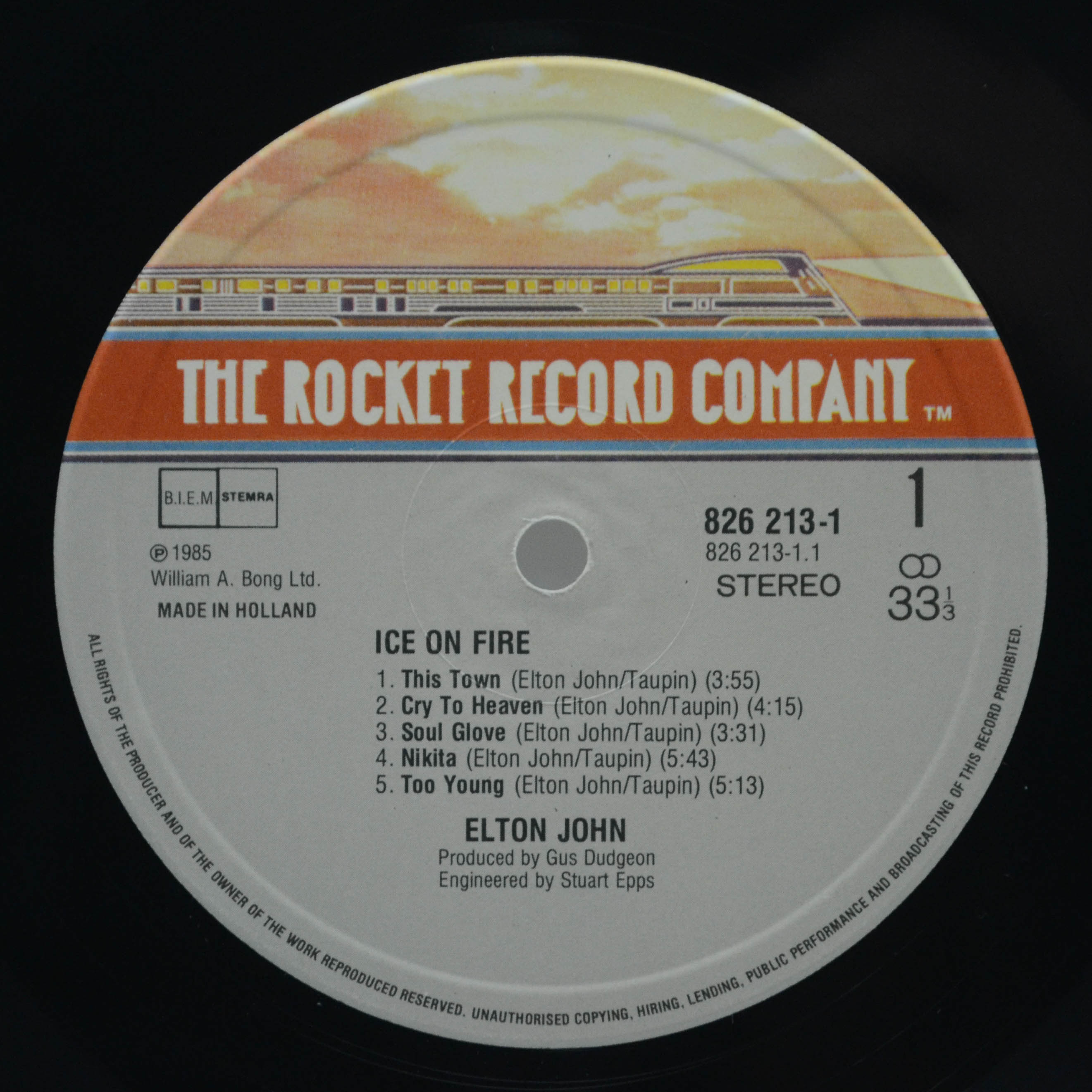 Elton John — Ice On Fire, 1985