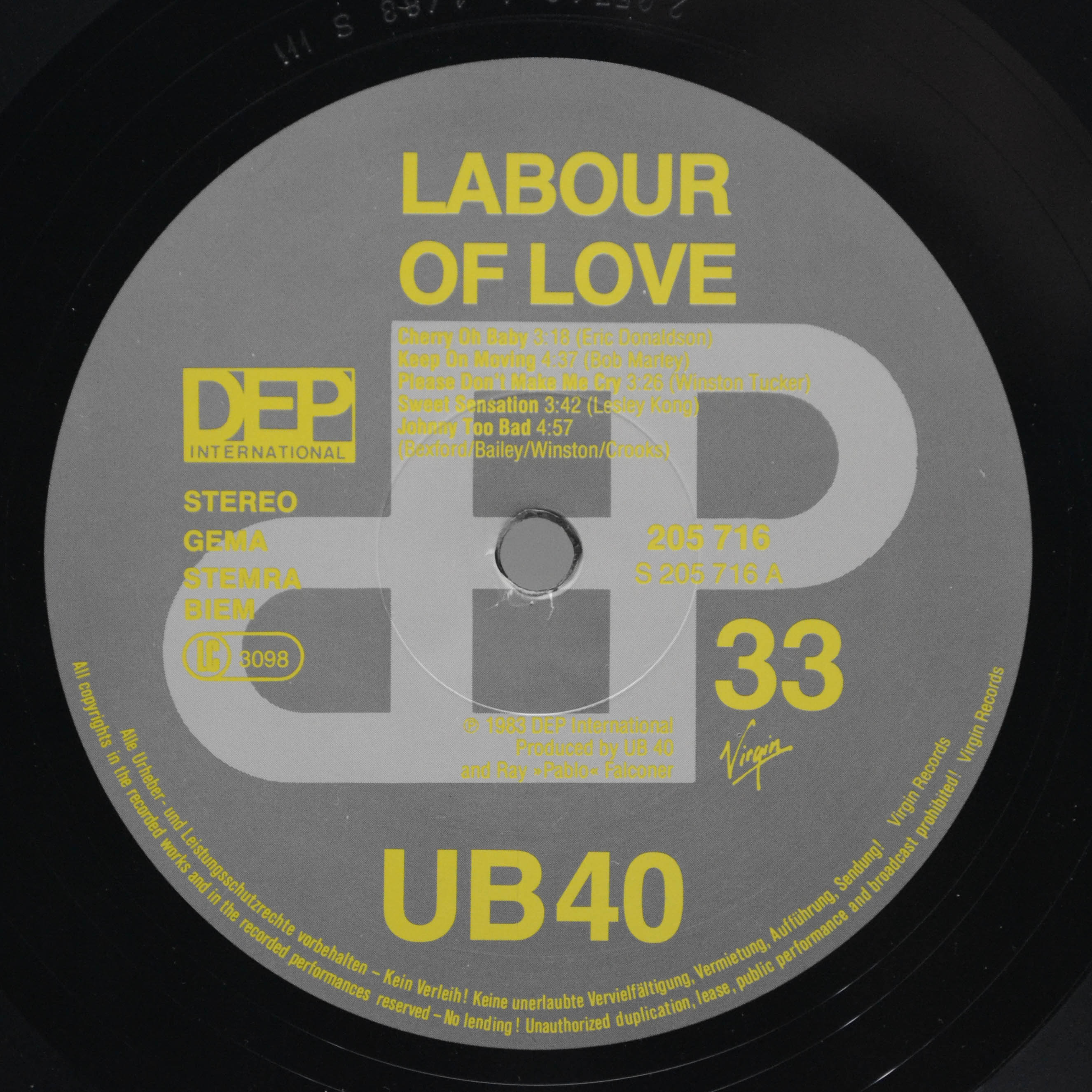 UB40 — Labour Of Love, 1983
