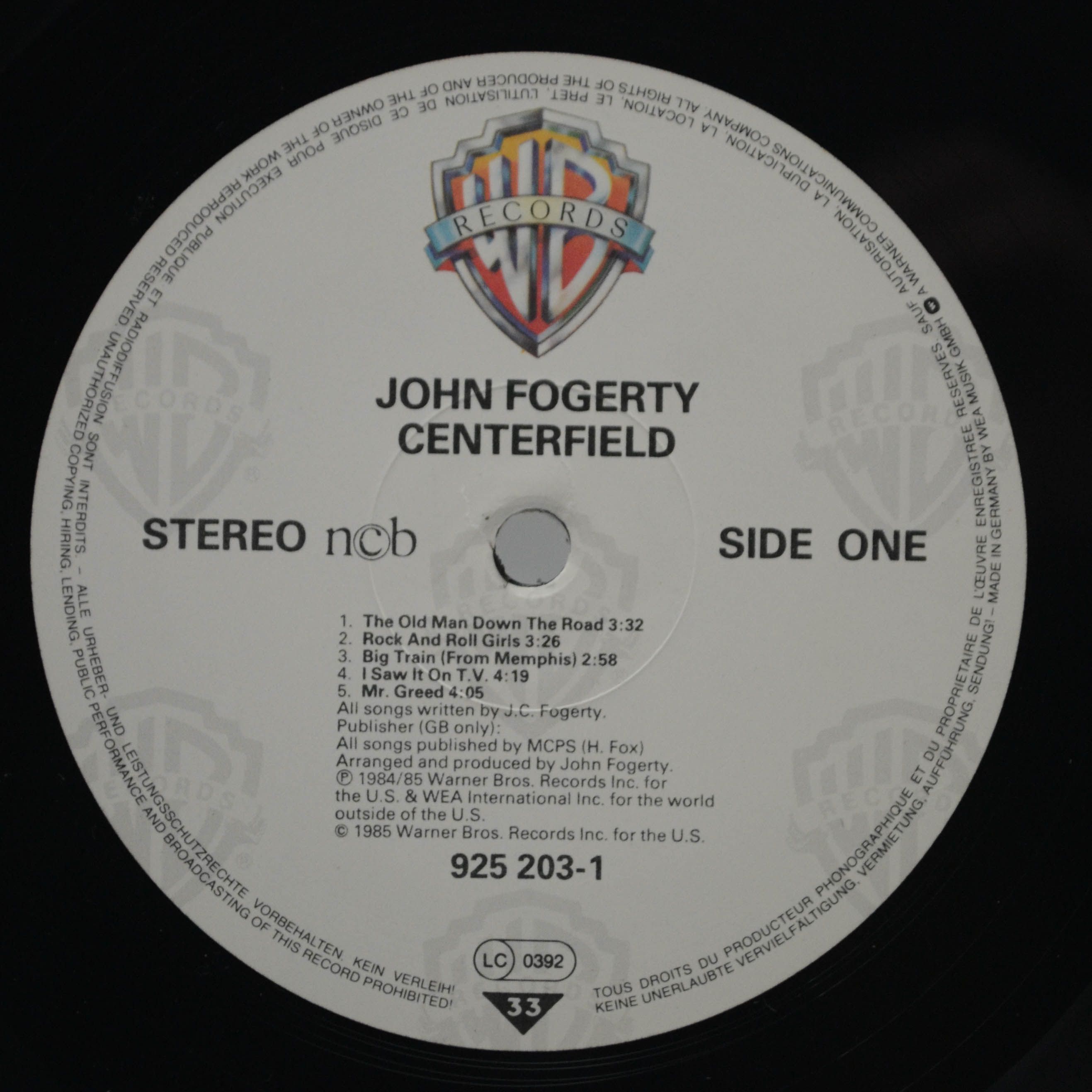 John Fogerty — Centerfield, 1985