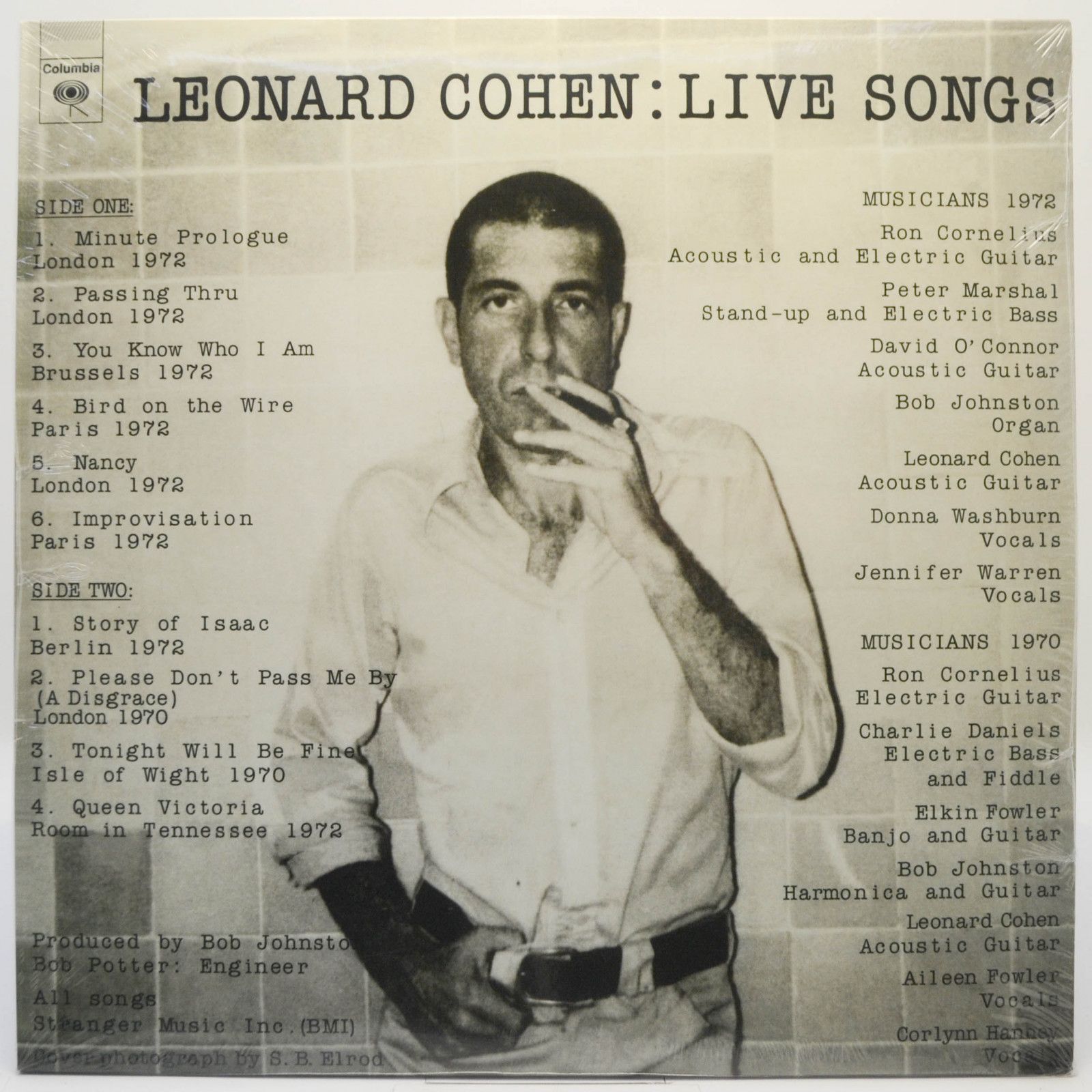 Leonard Cohen — Live Songs, 1973