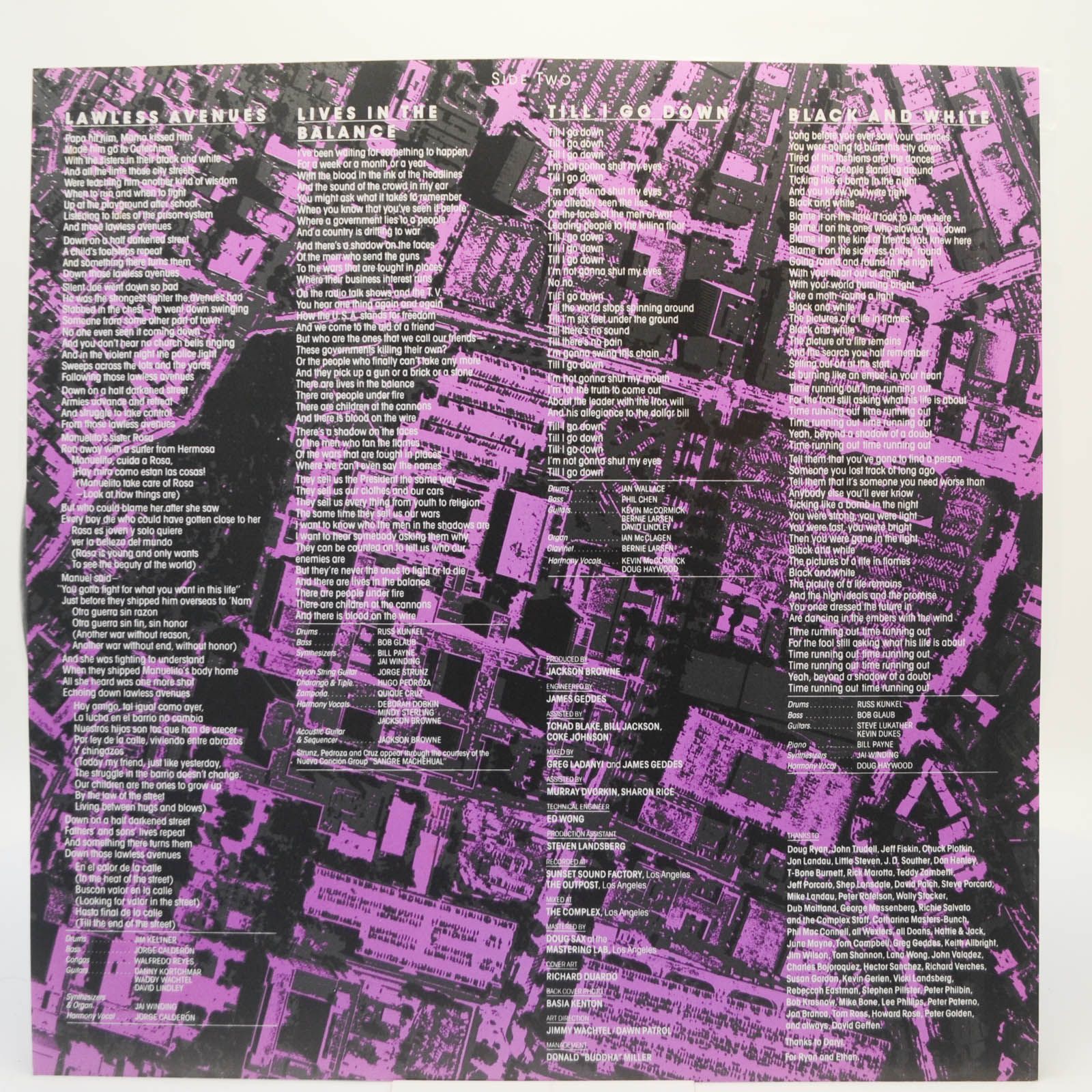 Jackson Browne — Lives In The Balance, 1986