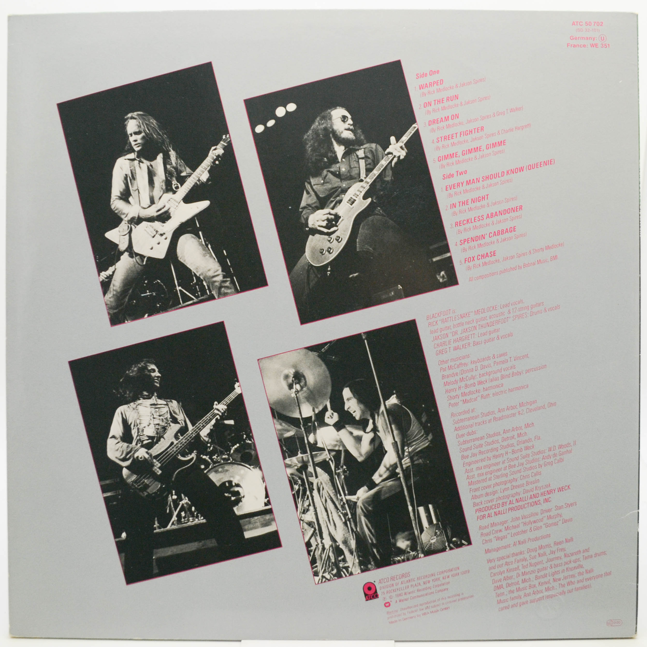 Blackfoot — Tomcattin', 1980