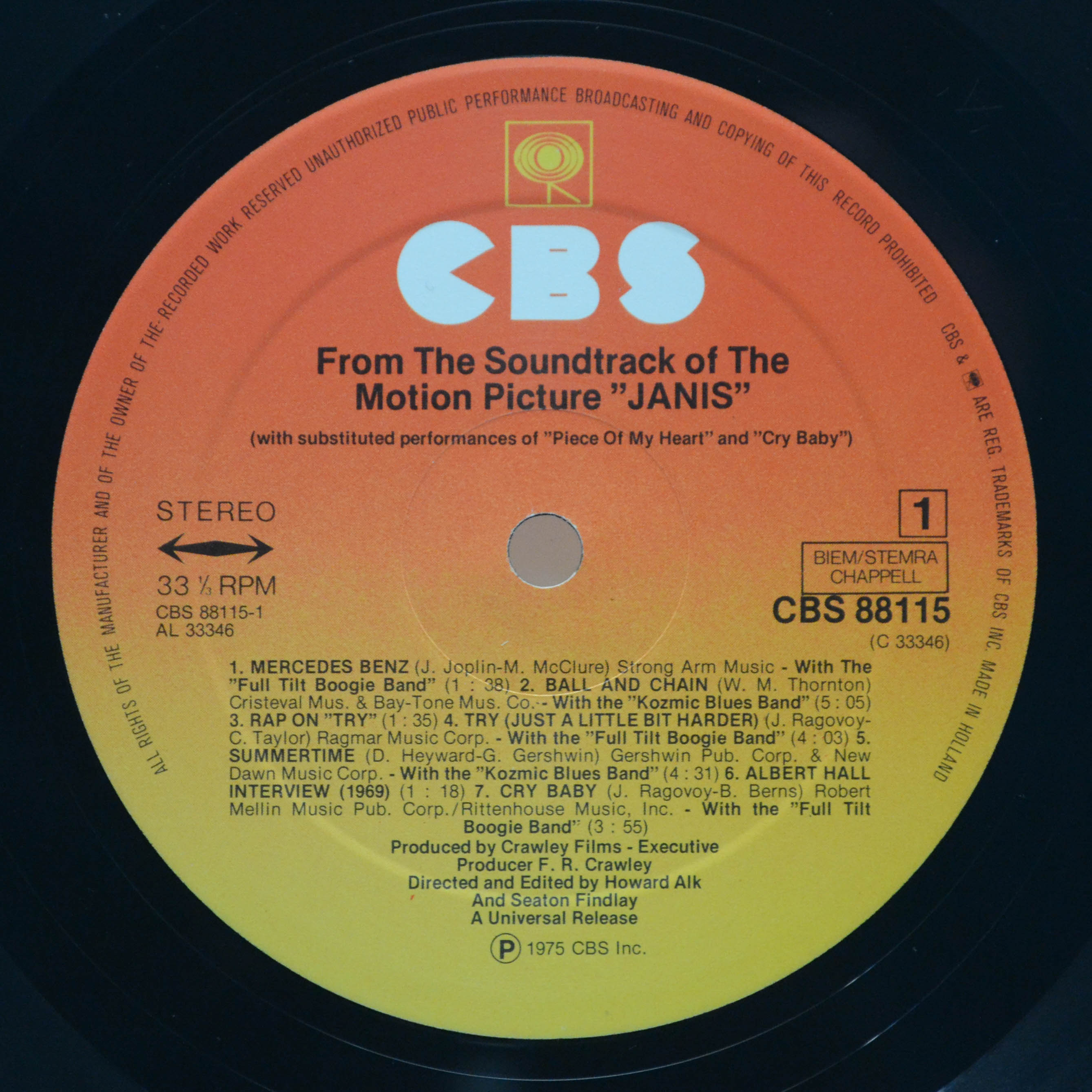 Janis Joplin — Janis (2LP, booklet), 1975