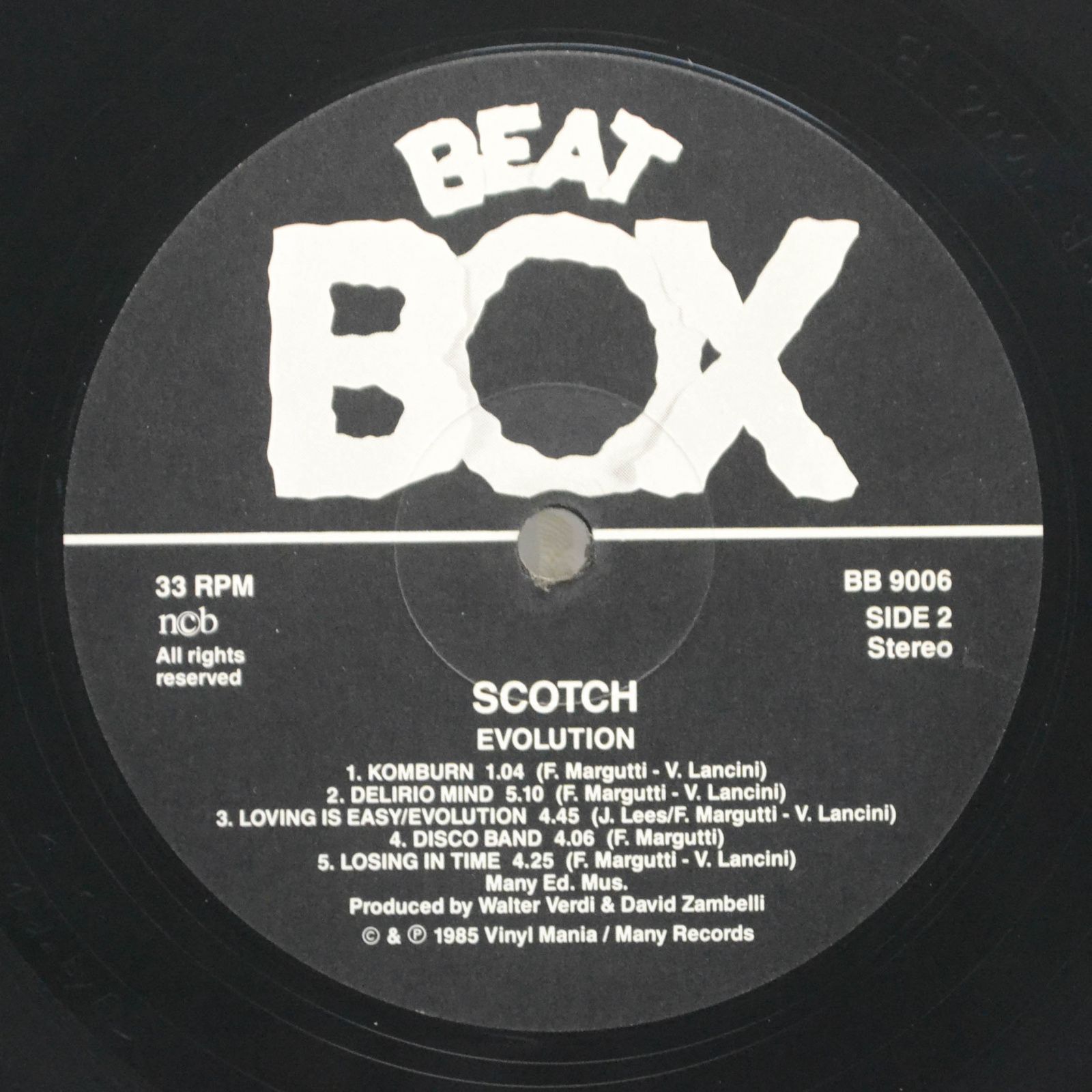 Scotch — Evolution, 1985
