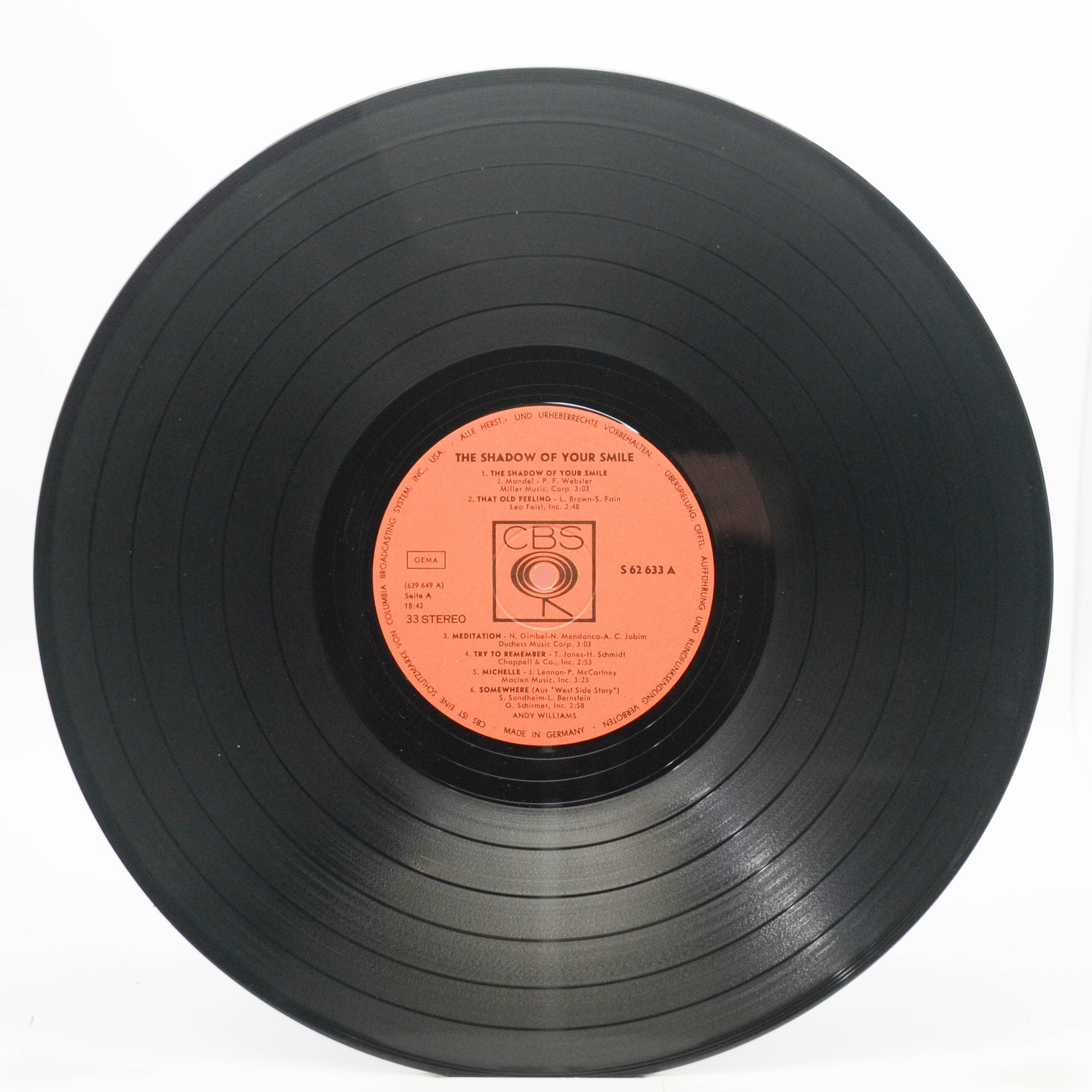 Andy Williams — The Shadow Of Your Smile, 1966