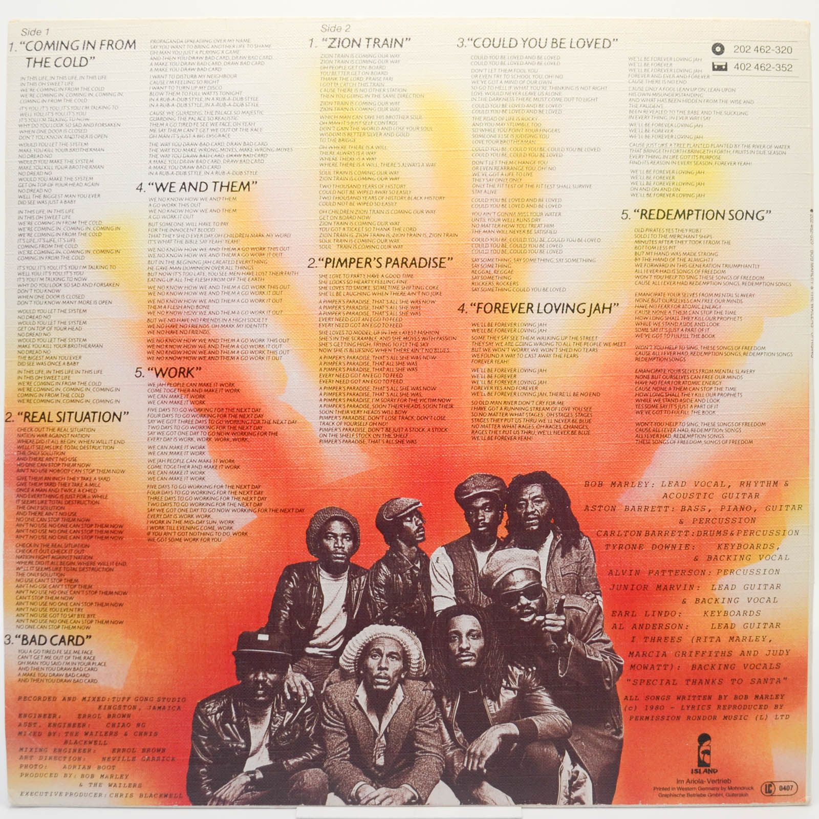 Bob Marley & The Wailers — Uprising, 1980