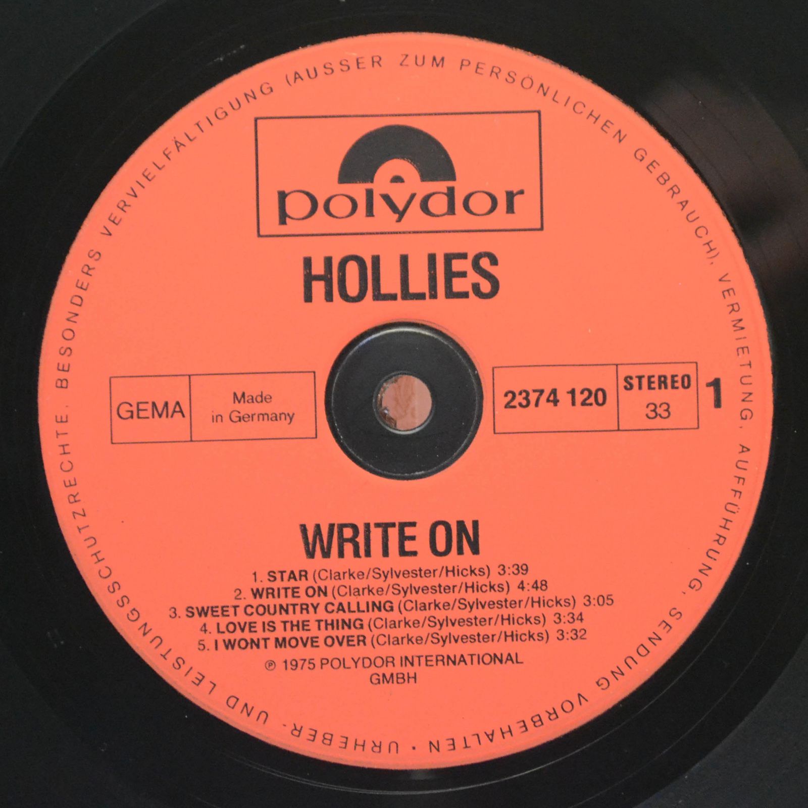 Hollies — Write On, 1975