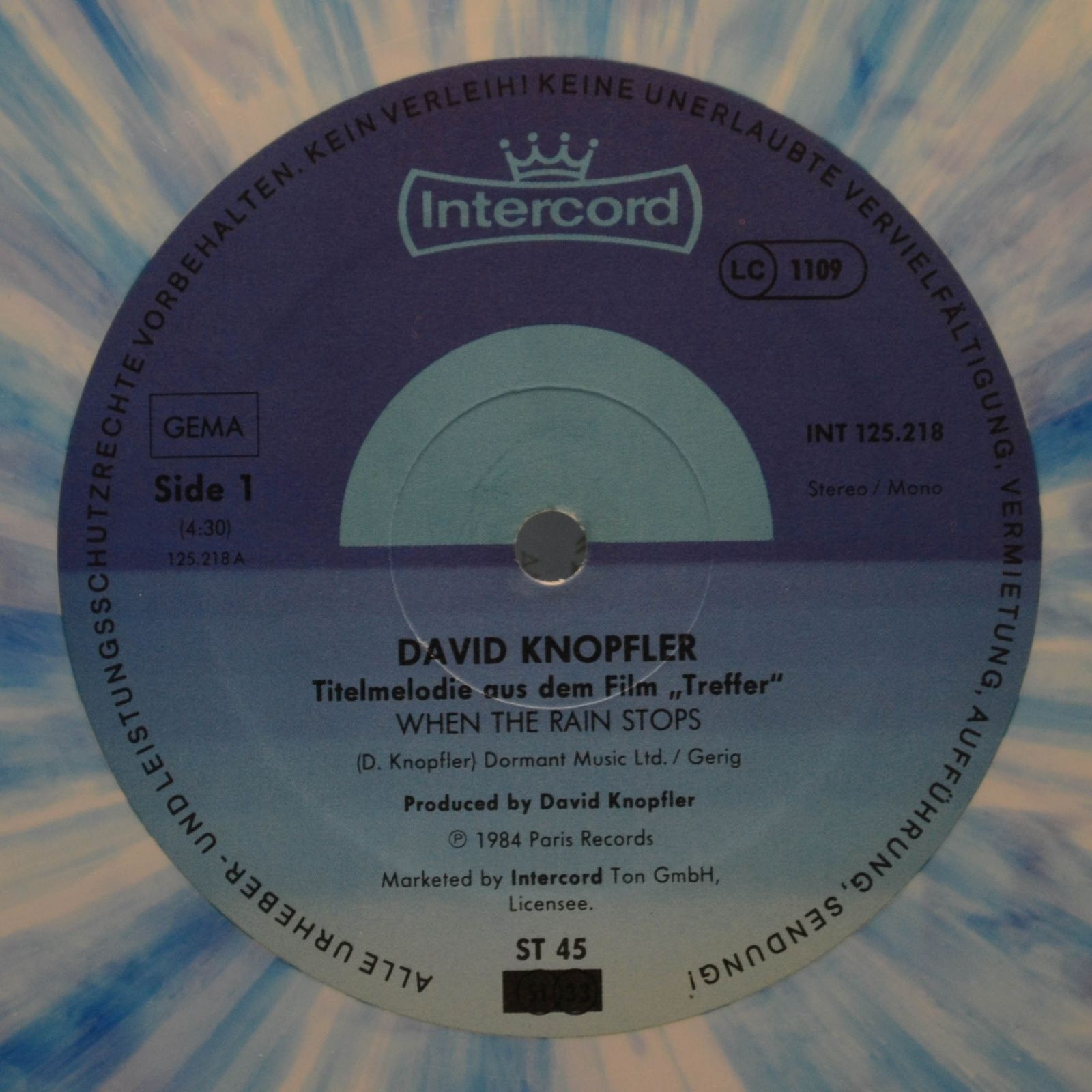 David Knopfler — When The Rain Stops, 1984