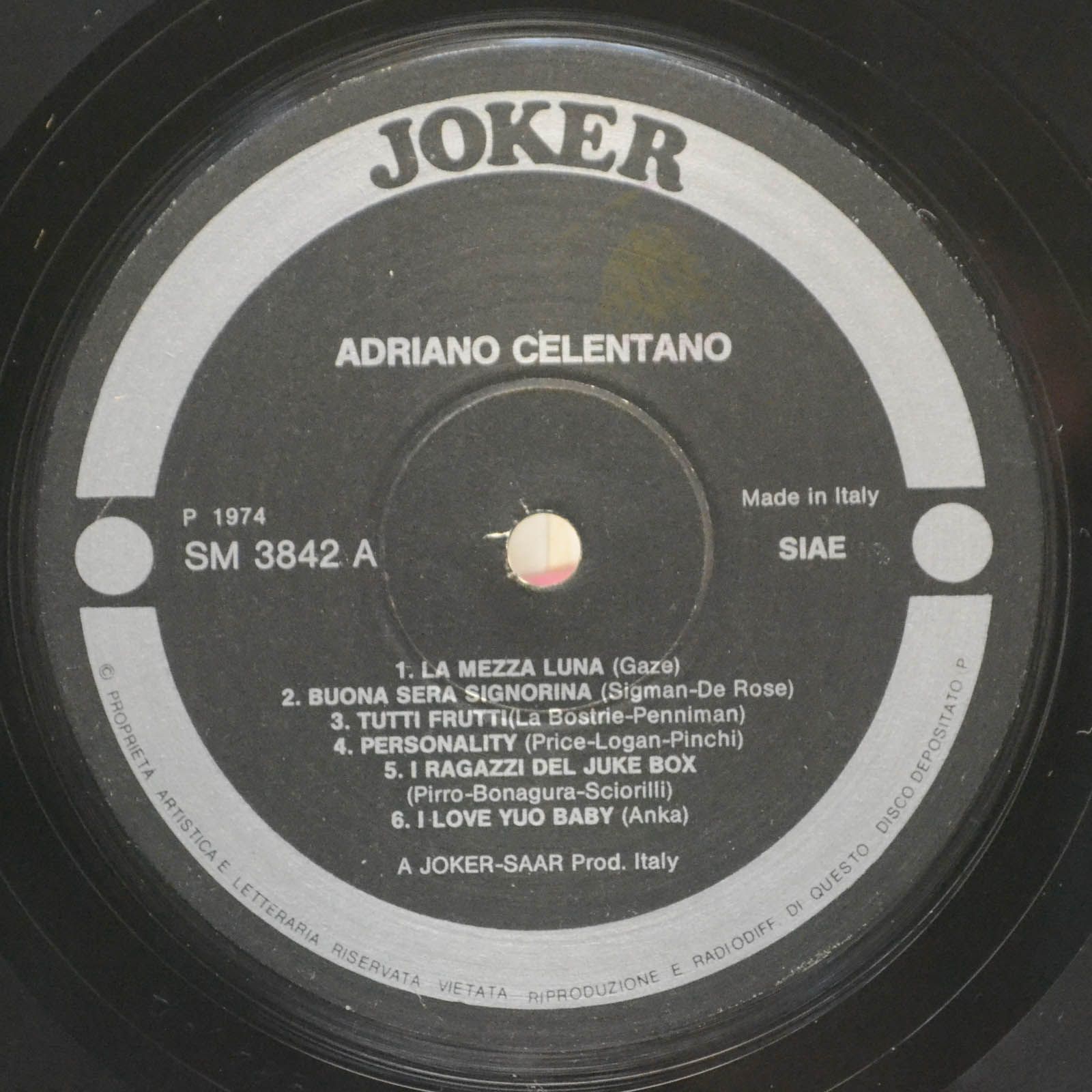 Adriano Celentano — I Supersuccessi (Italy), 1974