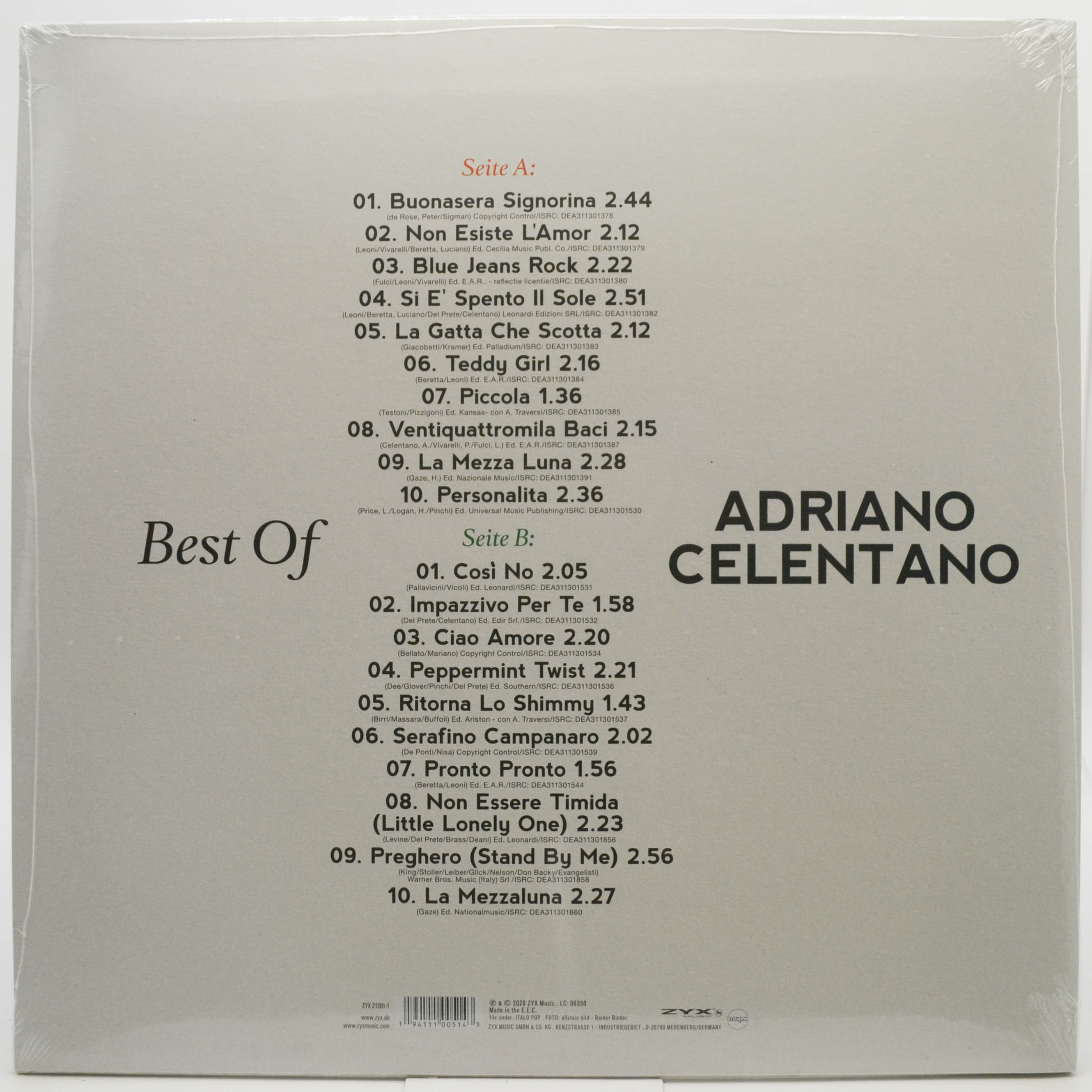 Adriano Celentano — Best Of, 2020