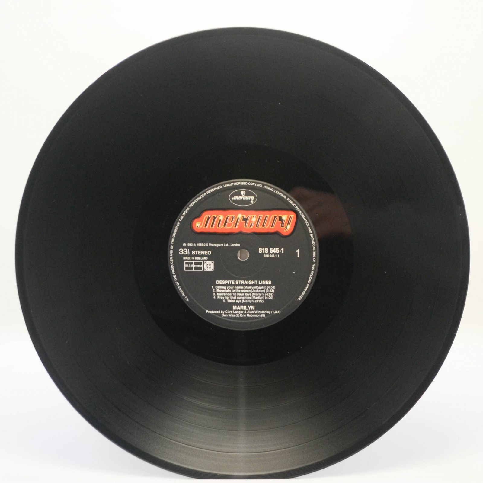 Marilyn — Despite Straight Lines, 1985