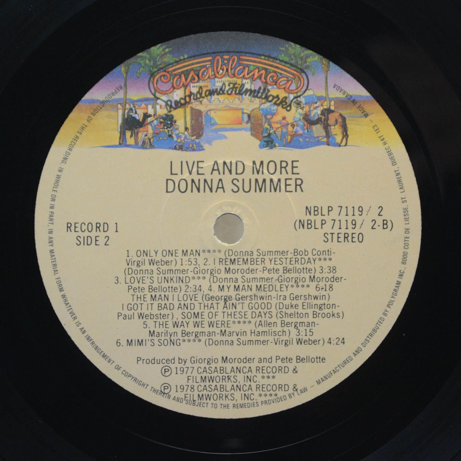 Donna Summer — Live And More (2LP), 1978