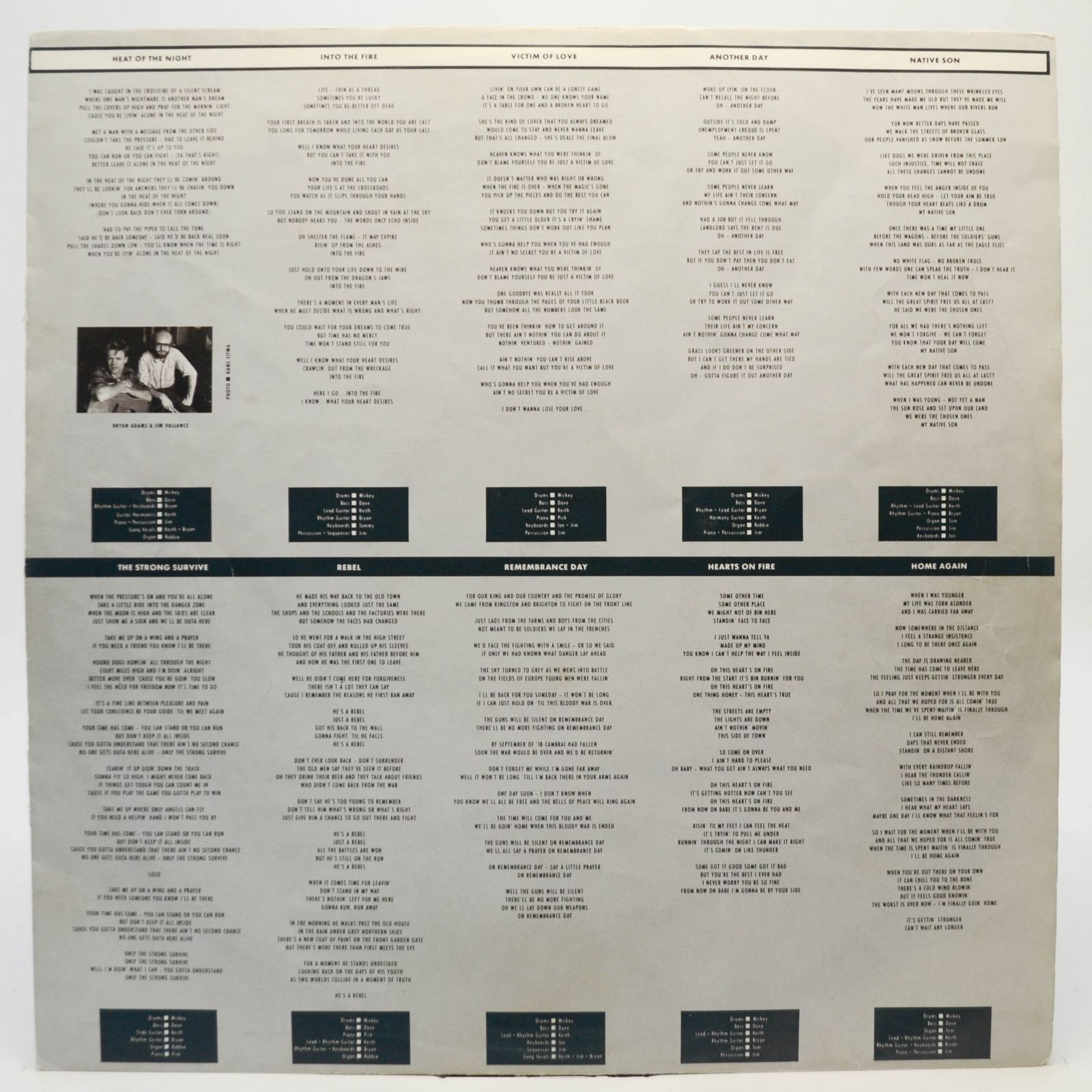 Bryan Adams — Into The Fire, 1987