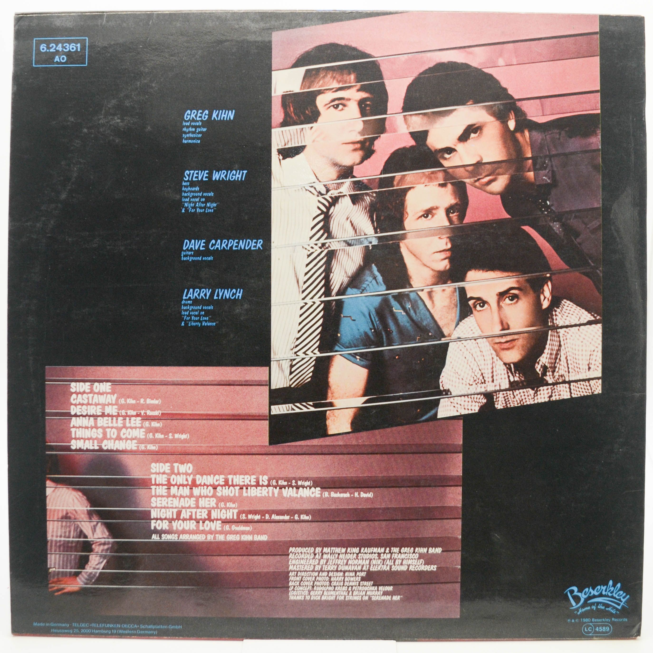 Greg Kihn Band — Glass House Rock, 1980