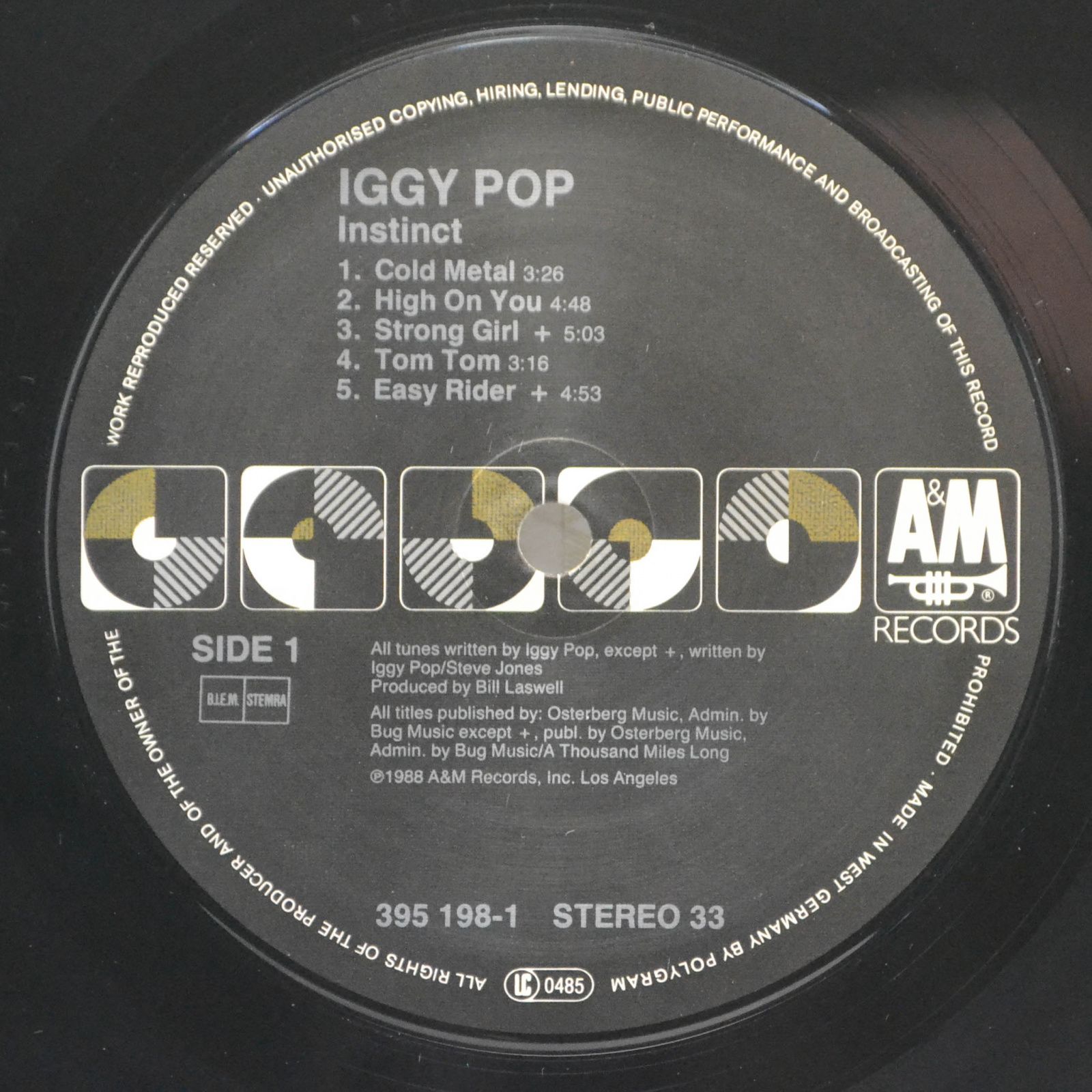 Iggy Pop — Instinct, 1988