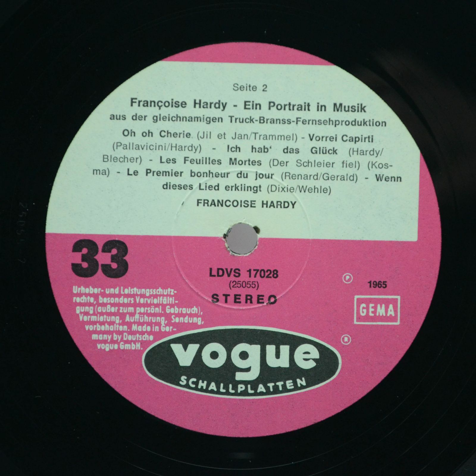 Françoise Hardy — Portrait In Musik, 1965