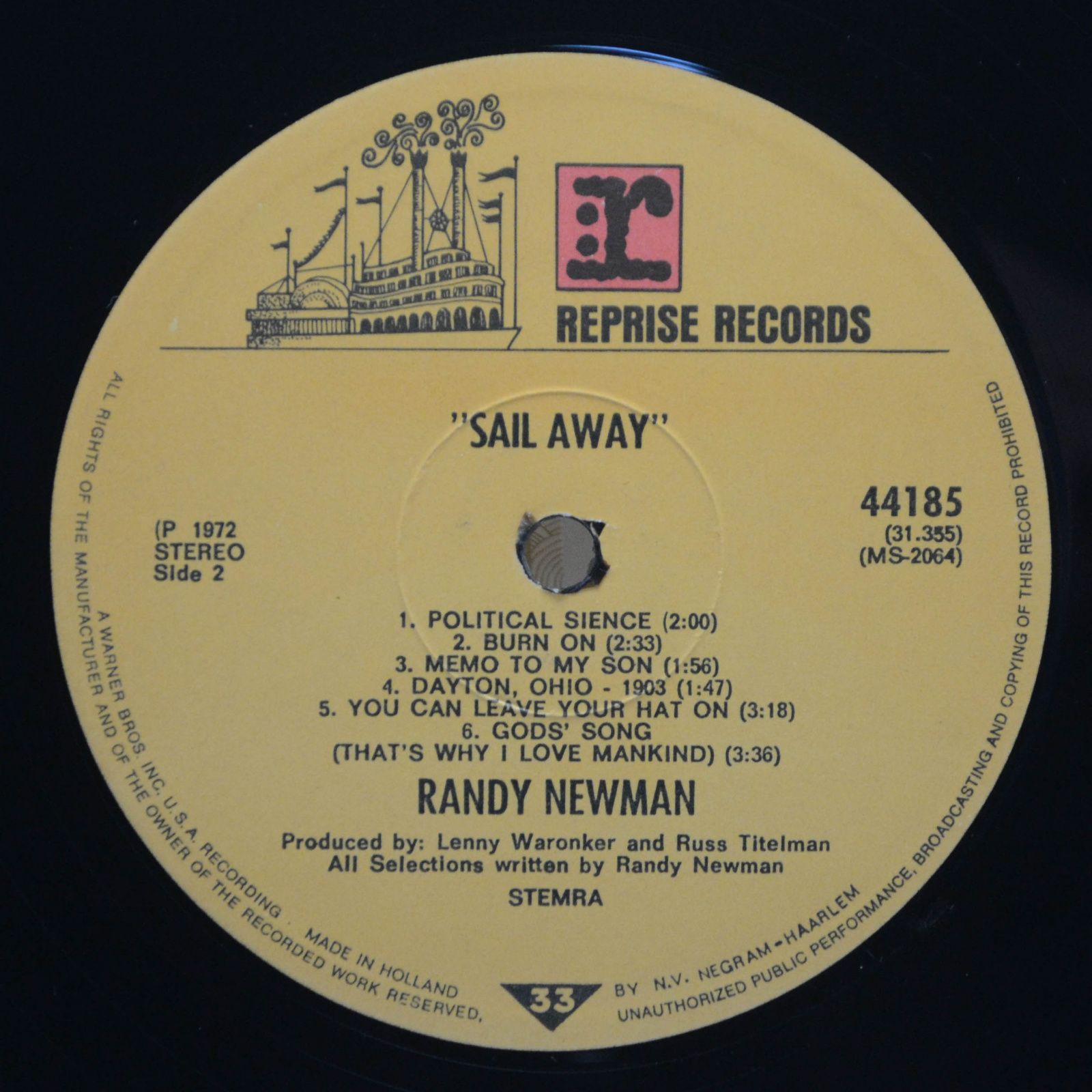Randy Newman — Sail Away, 1972