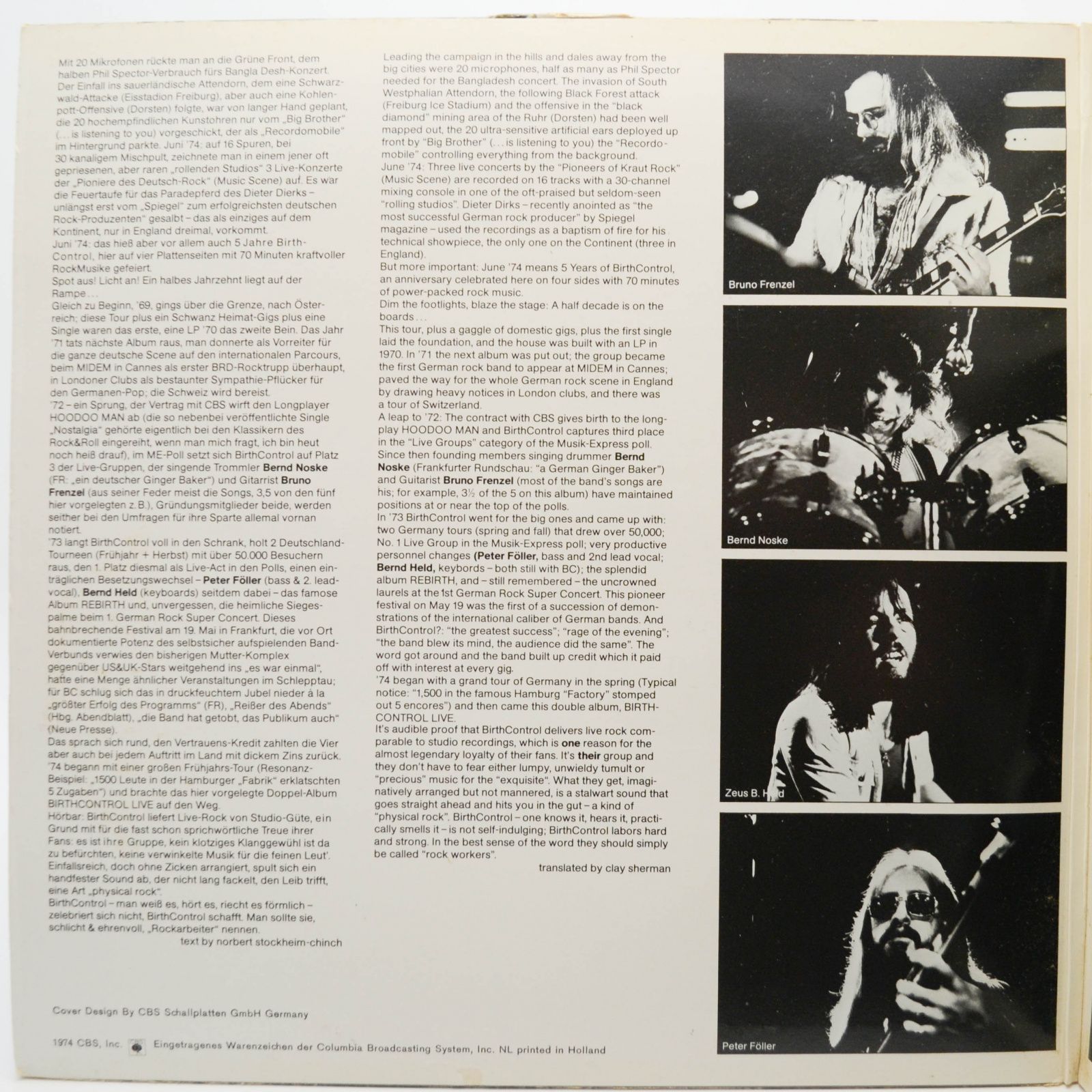 Birth Control — Birthcontrol Live (2LP), 1974