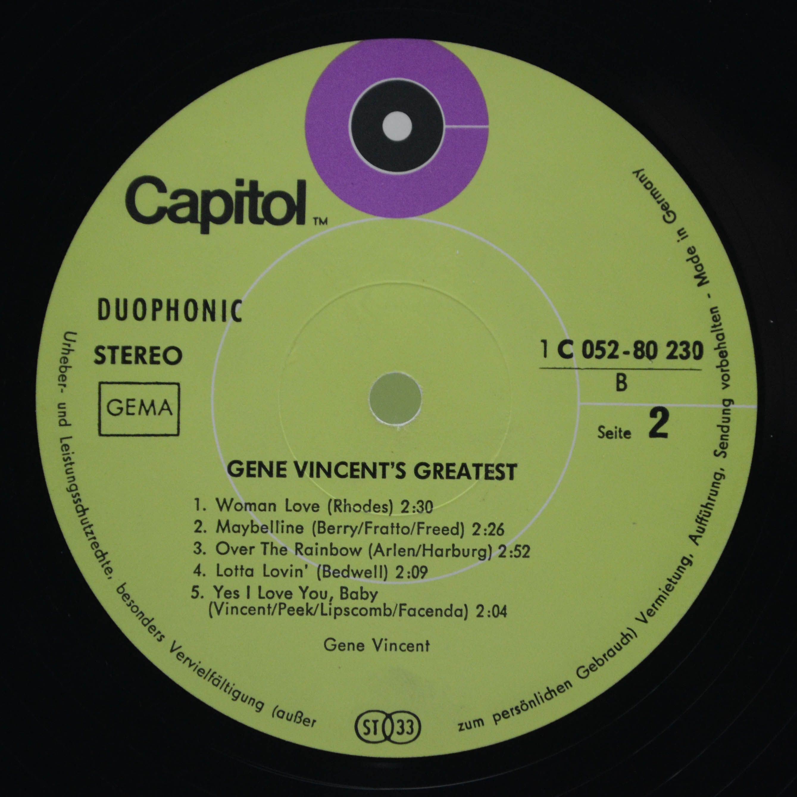 Gene Vincent — Gene Vincent's Greatest!, 1969