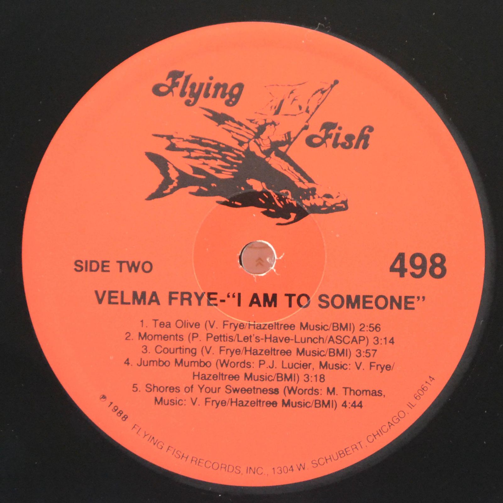 Velma Frye — I Am To Someone, 1988