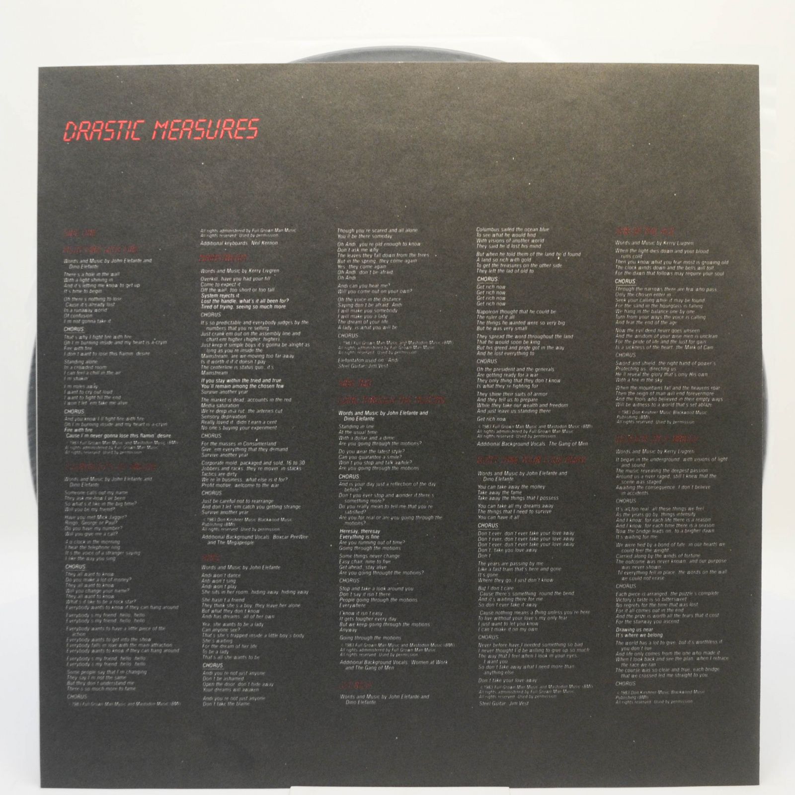 Kansas — Drastic Measures, 1983