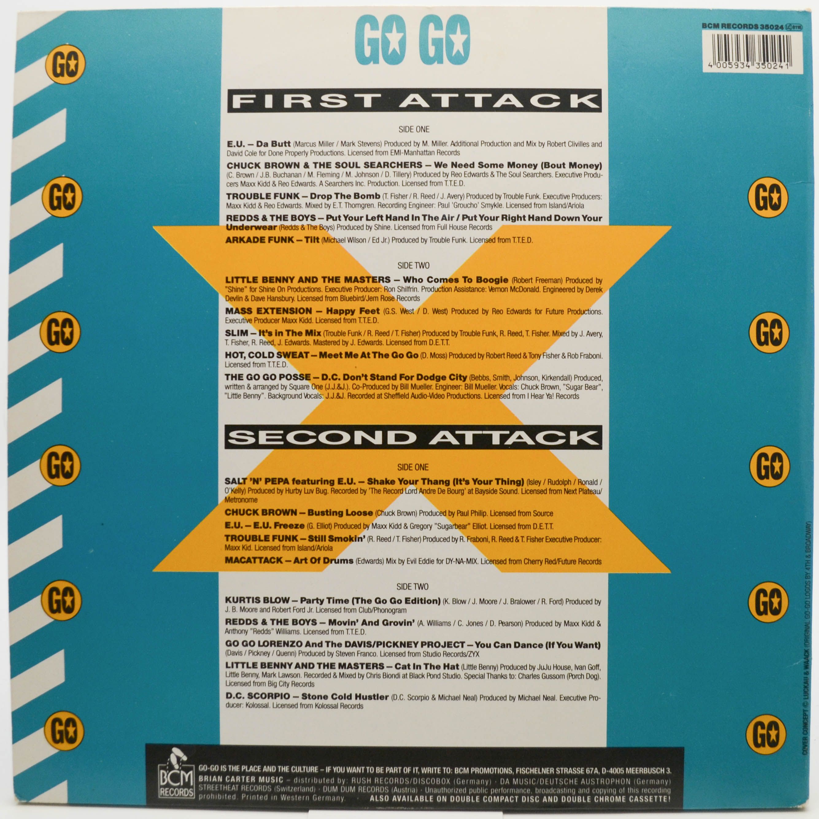 Various — Washington Go Go Sound Attack (2LP), 1988