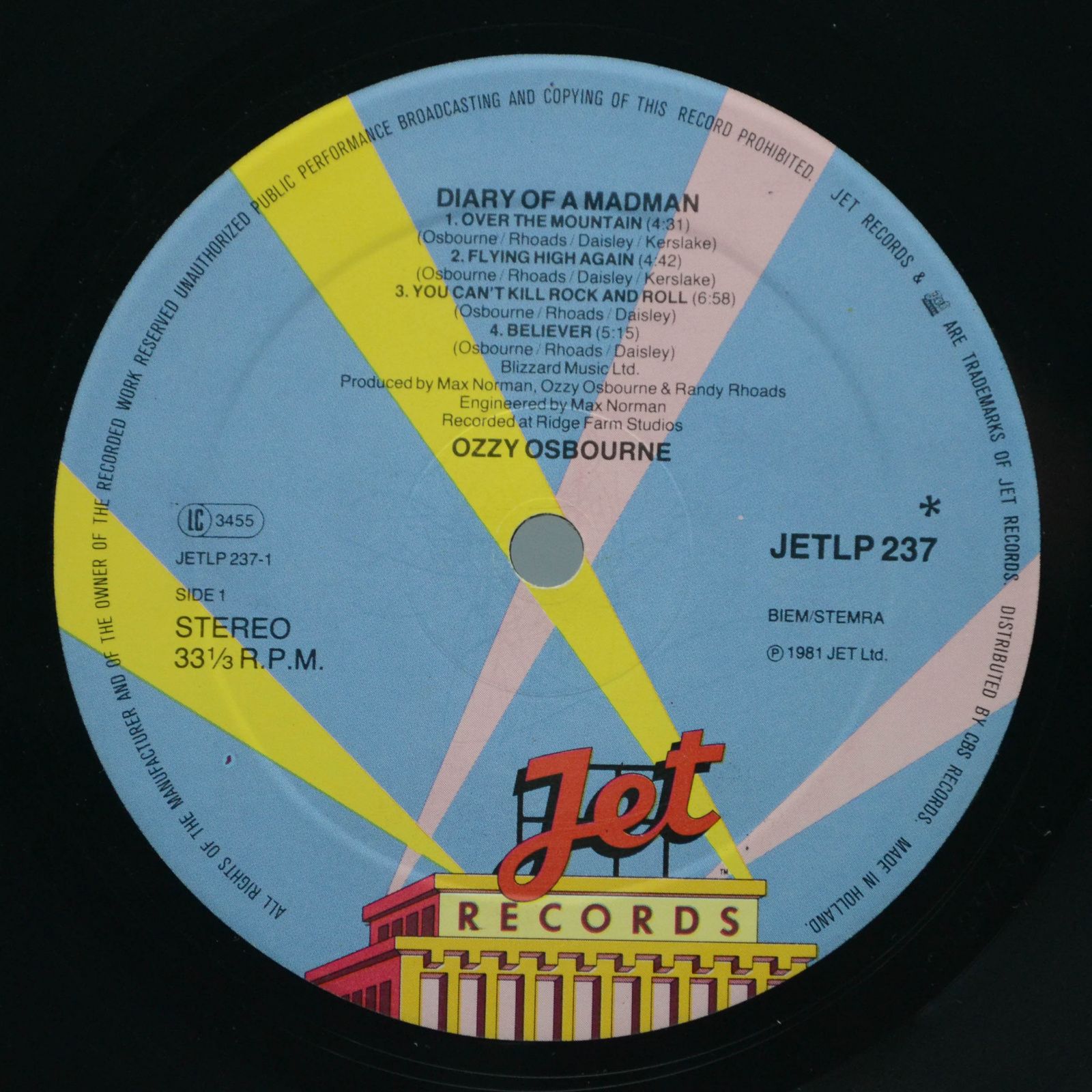 Ozzy Osbourne — Diary Of A Madman, 1981