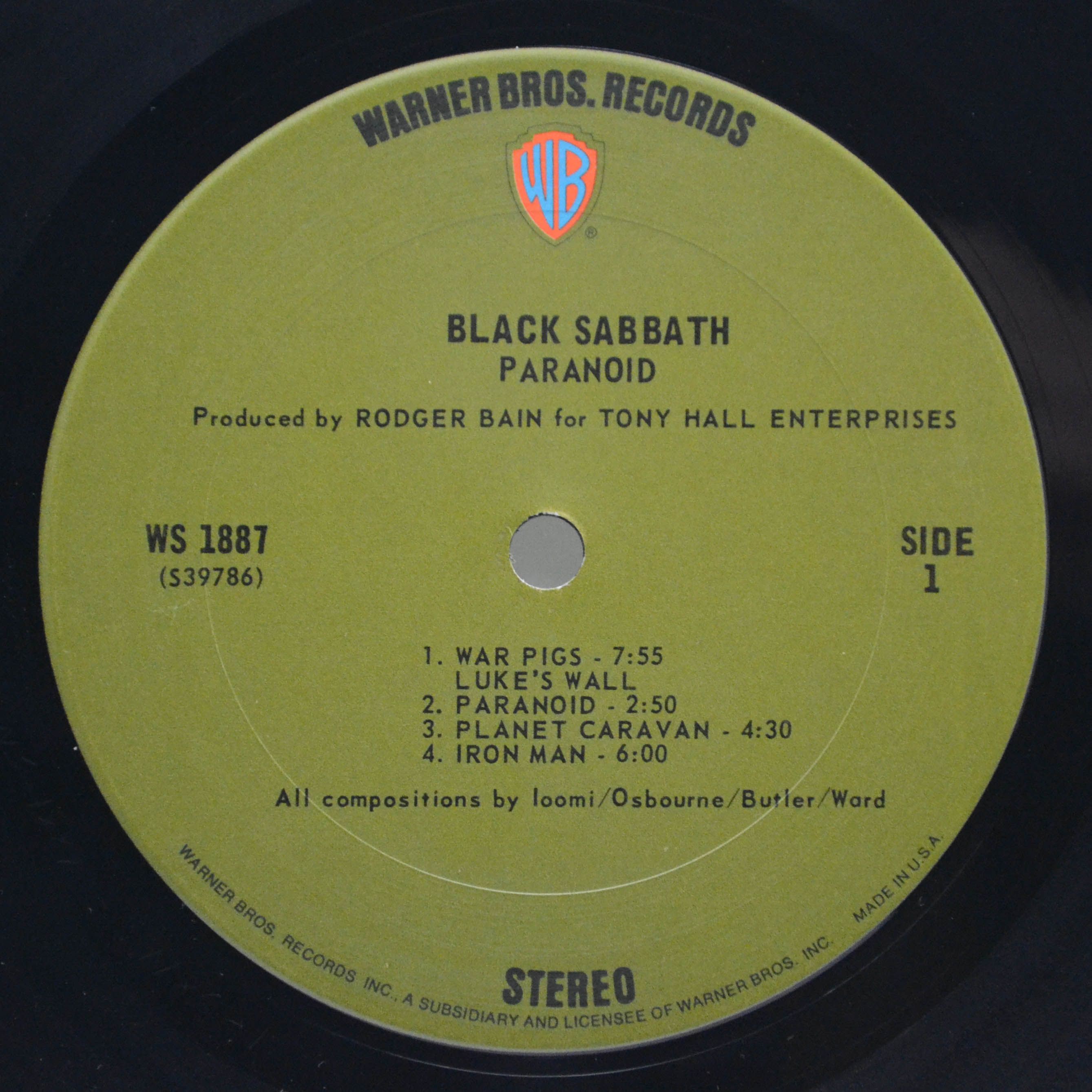 Black Sabbath — Paranoid (USA), 1971