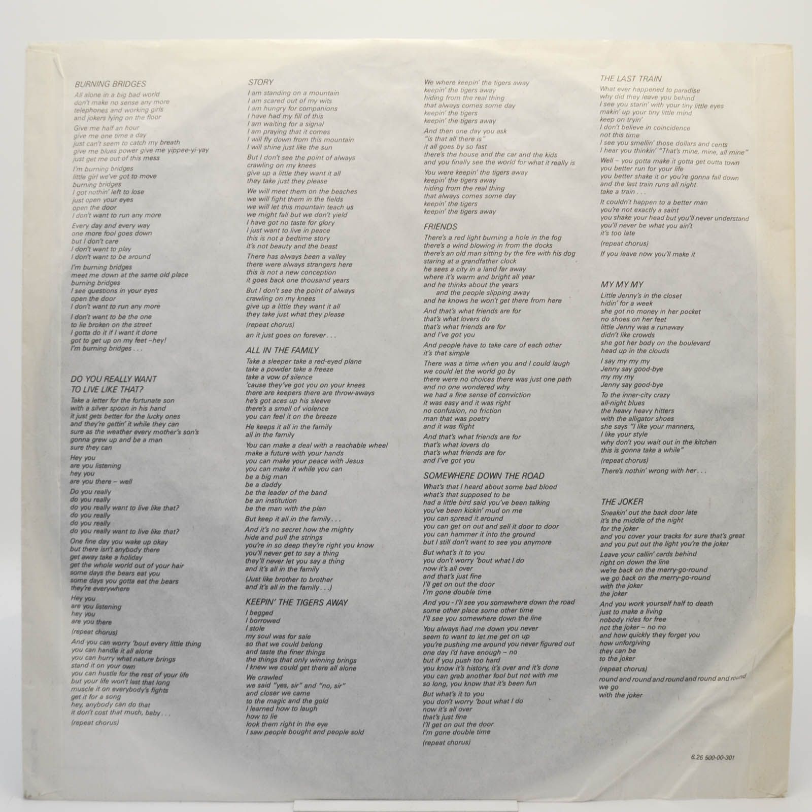 Tony Carey — Bedtime Story, 1987