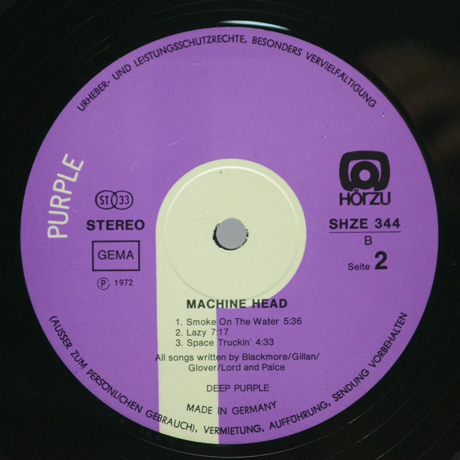 Deep Purple — Machine Head (poster), 1972