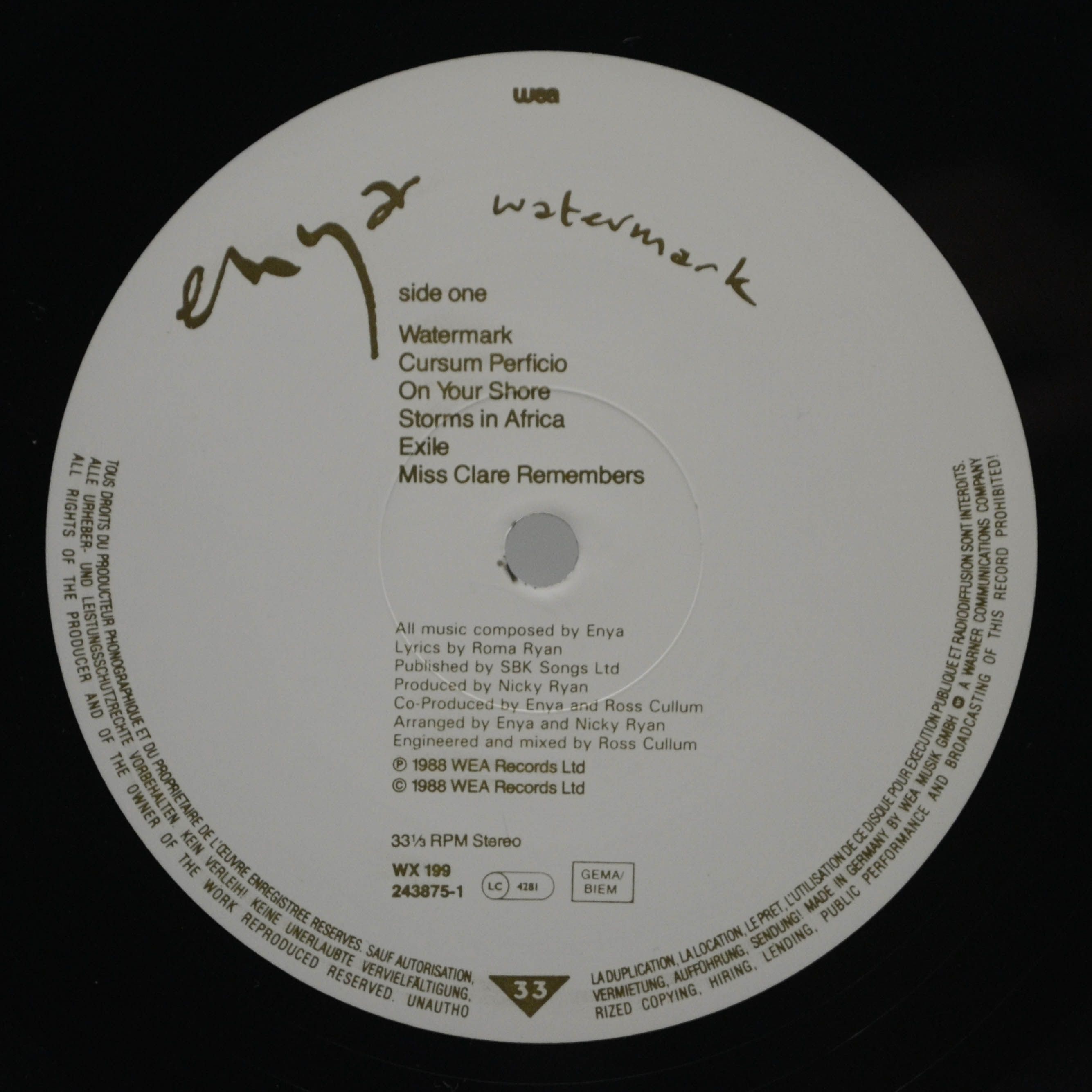 Enya — Watermark, 1988