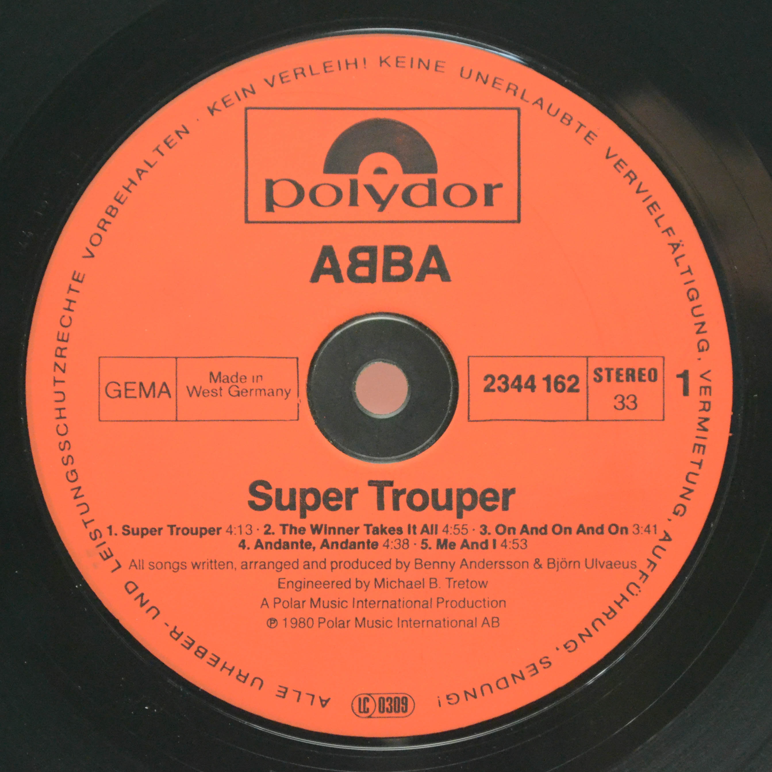 ABBA — Super Trouper, 1980