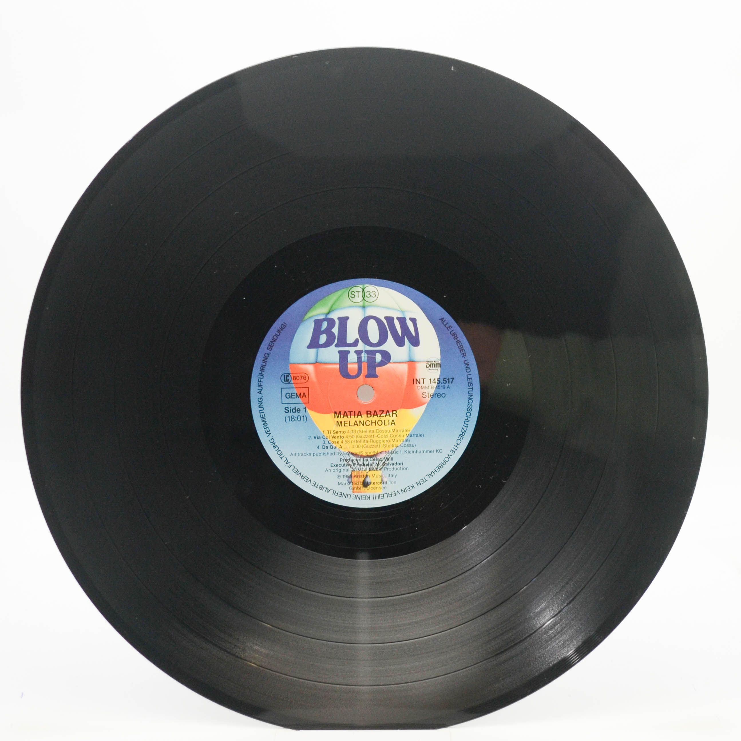 Matia Bazar — Melanchólia, 1986