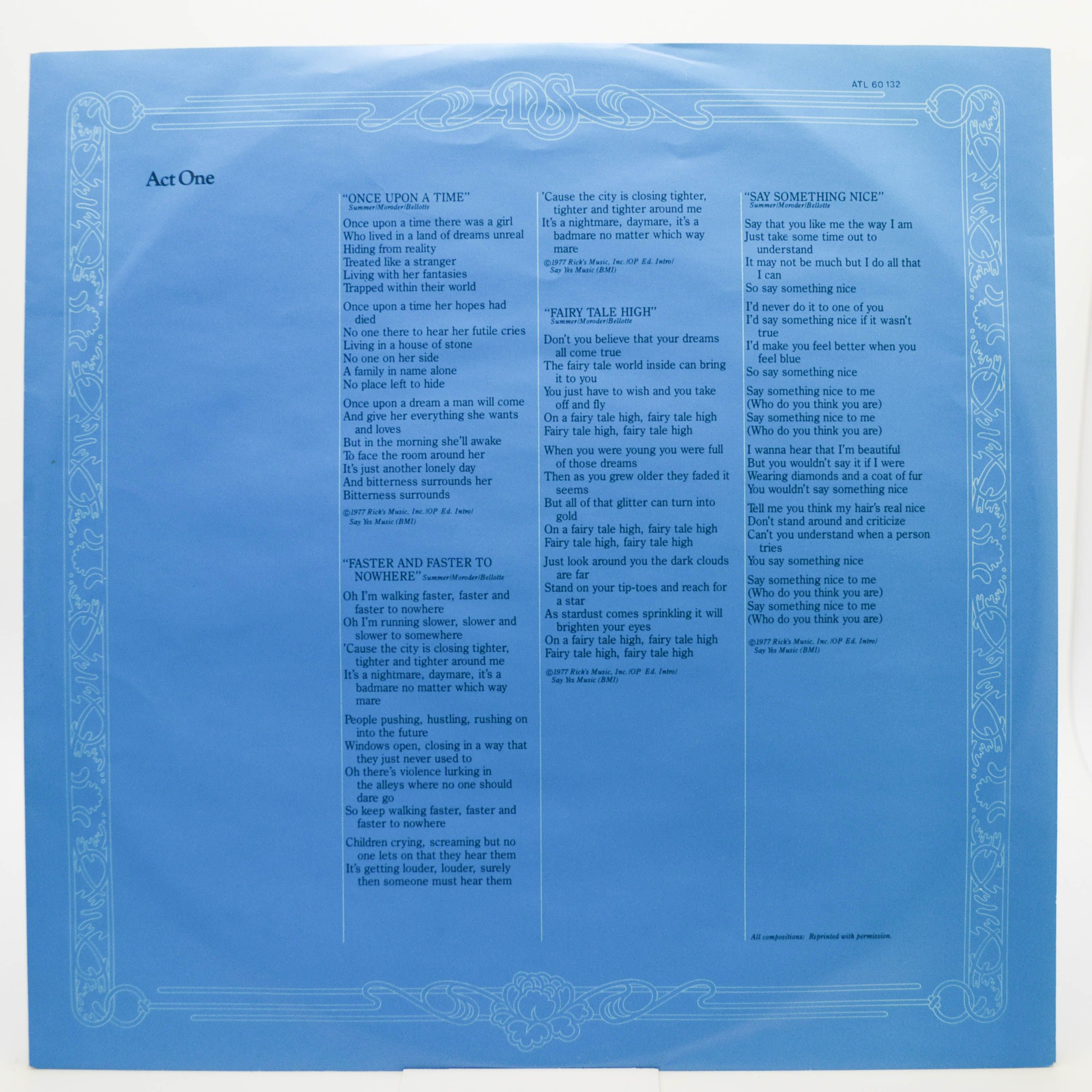 Donna Summer — Once Upon A Time... (2LP), 1977