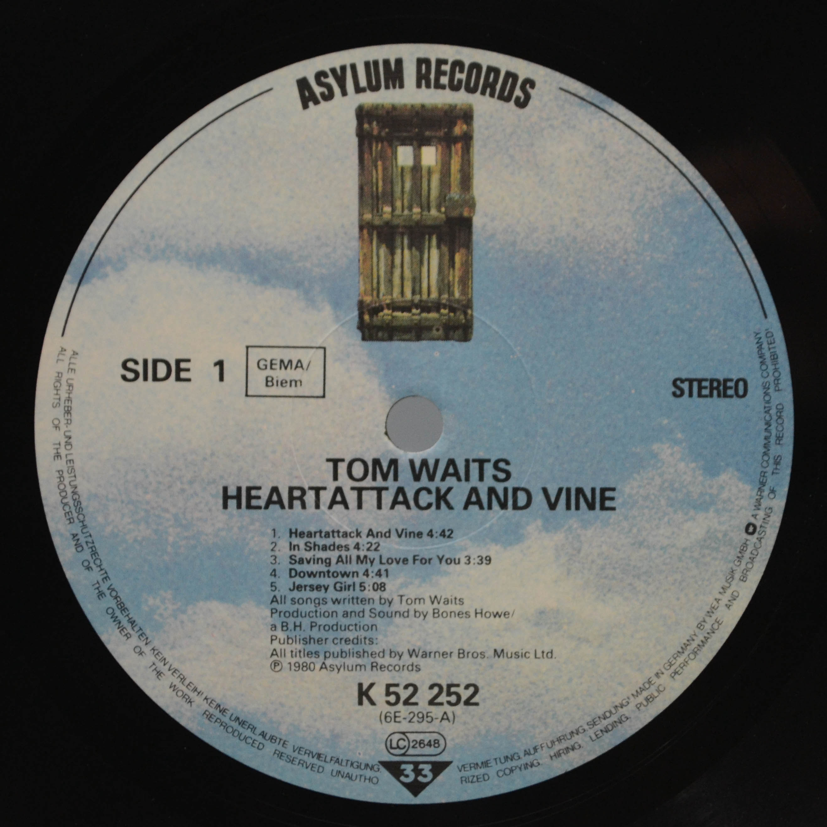 Tom Waits — Heartattack And Vine, 1980