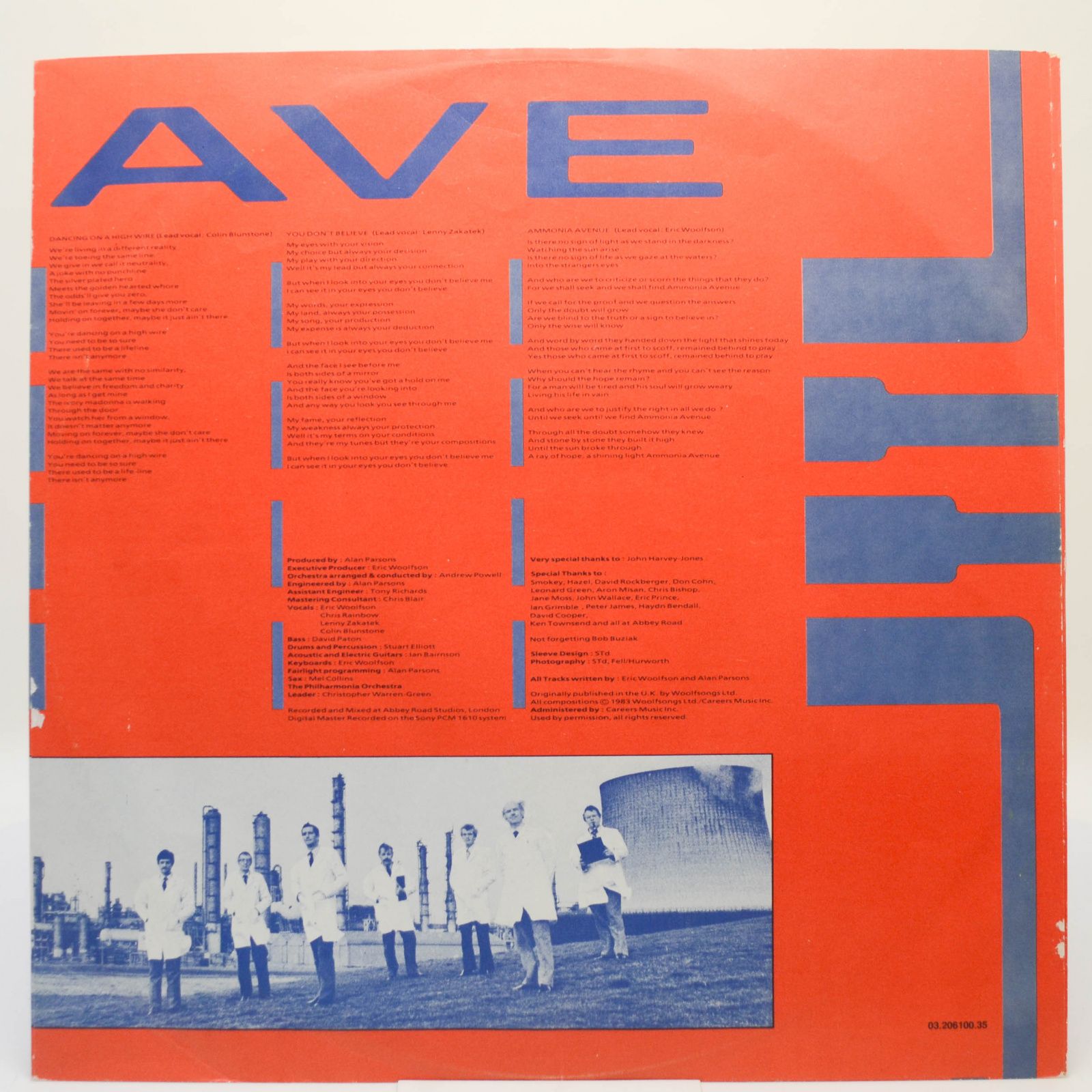 Alan Parsons Project — Ammonia Avenue, 1984