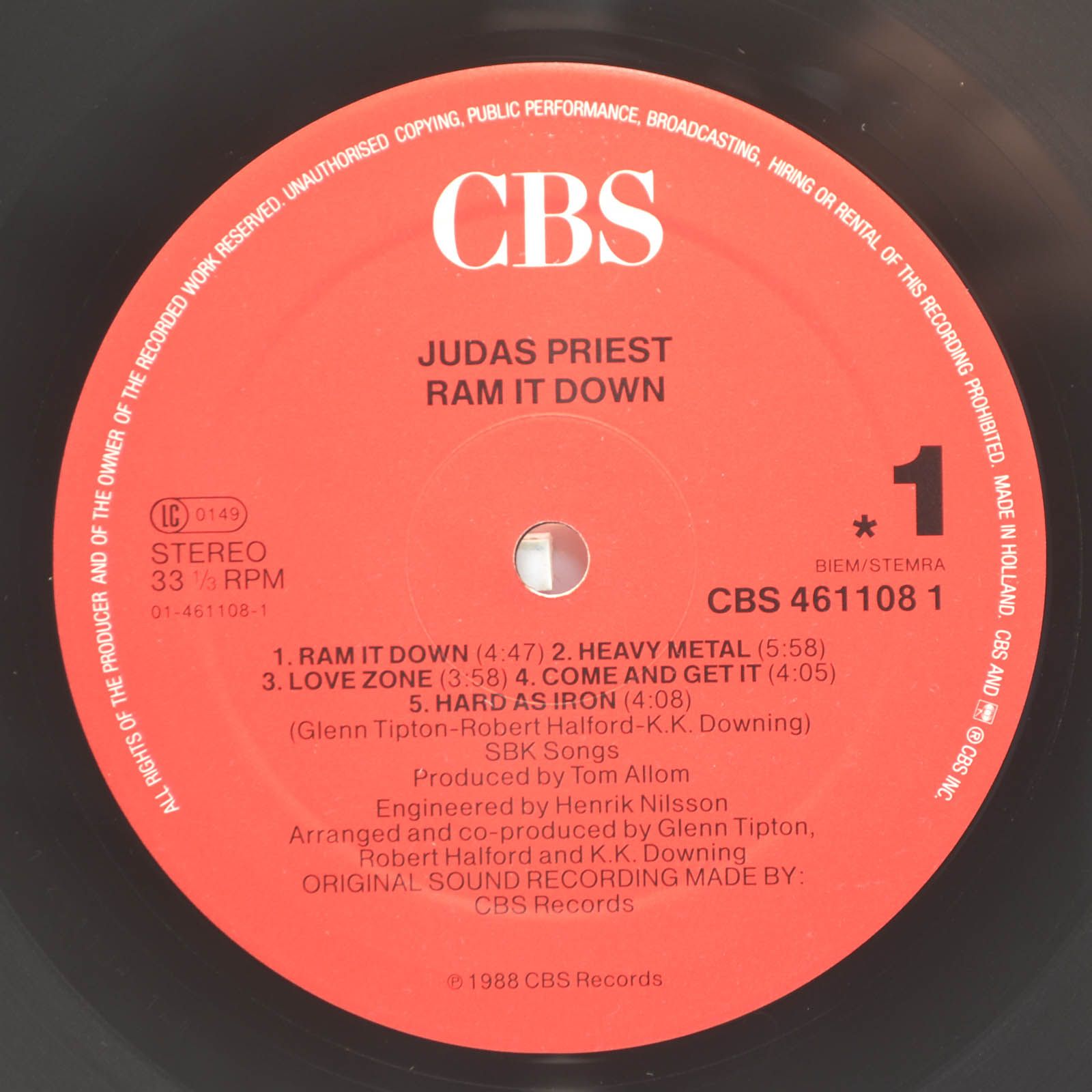 Judas Priest — Ram It Down, 1988