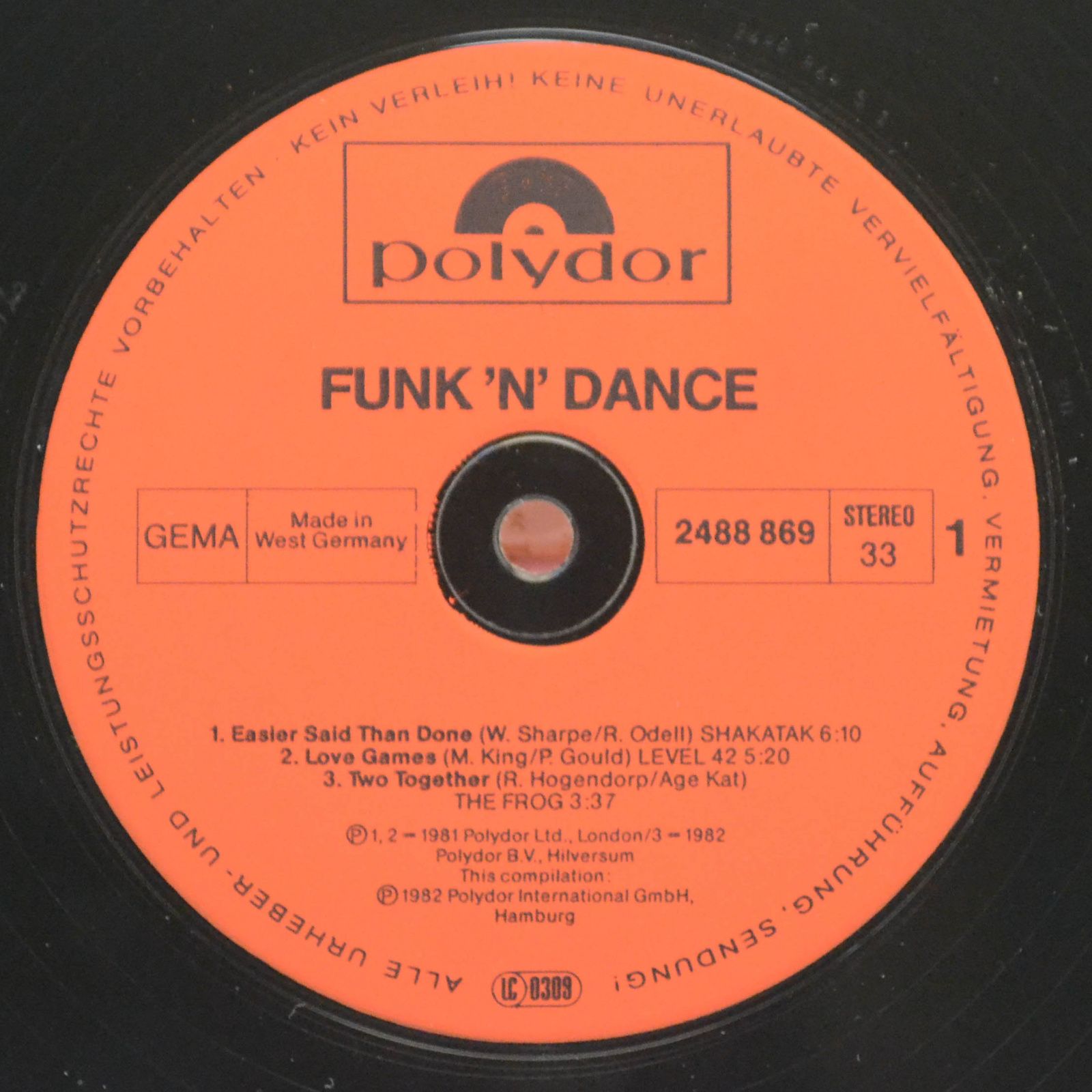 Various — Funk 'n' Dance, 1982