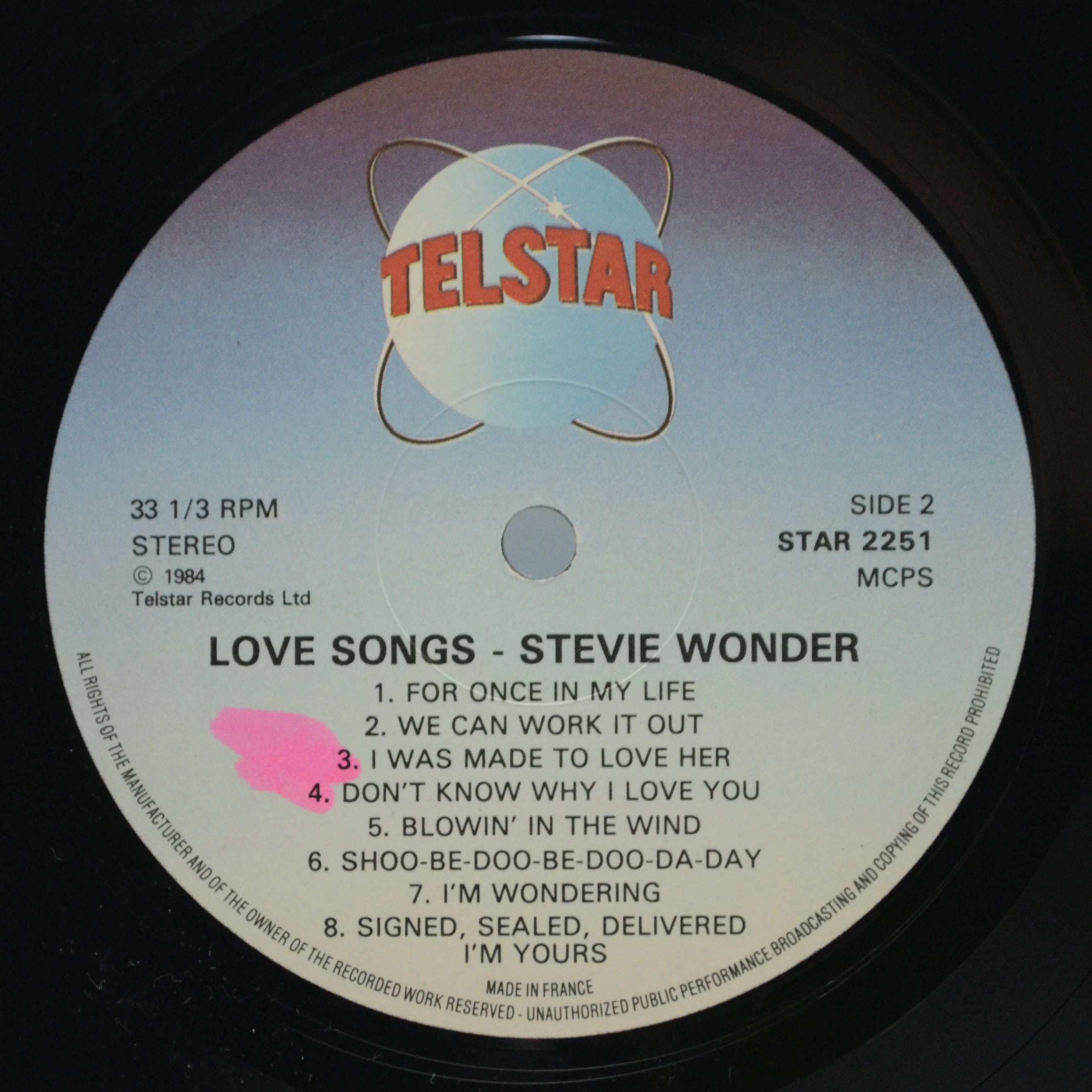 Stevie Wonder — Love Songs, 1984