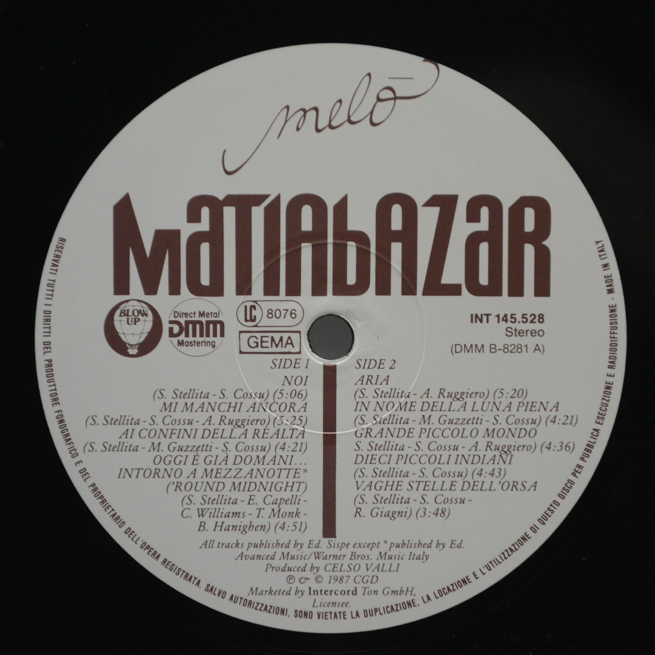 Matia Bazar — Meló, 1987