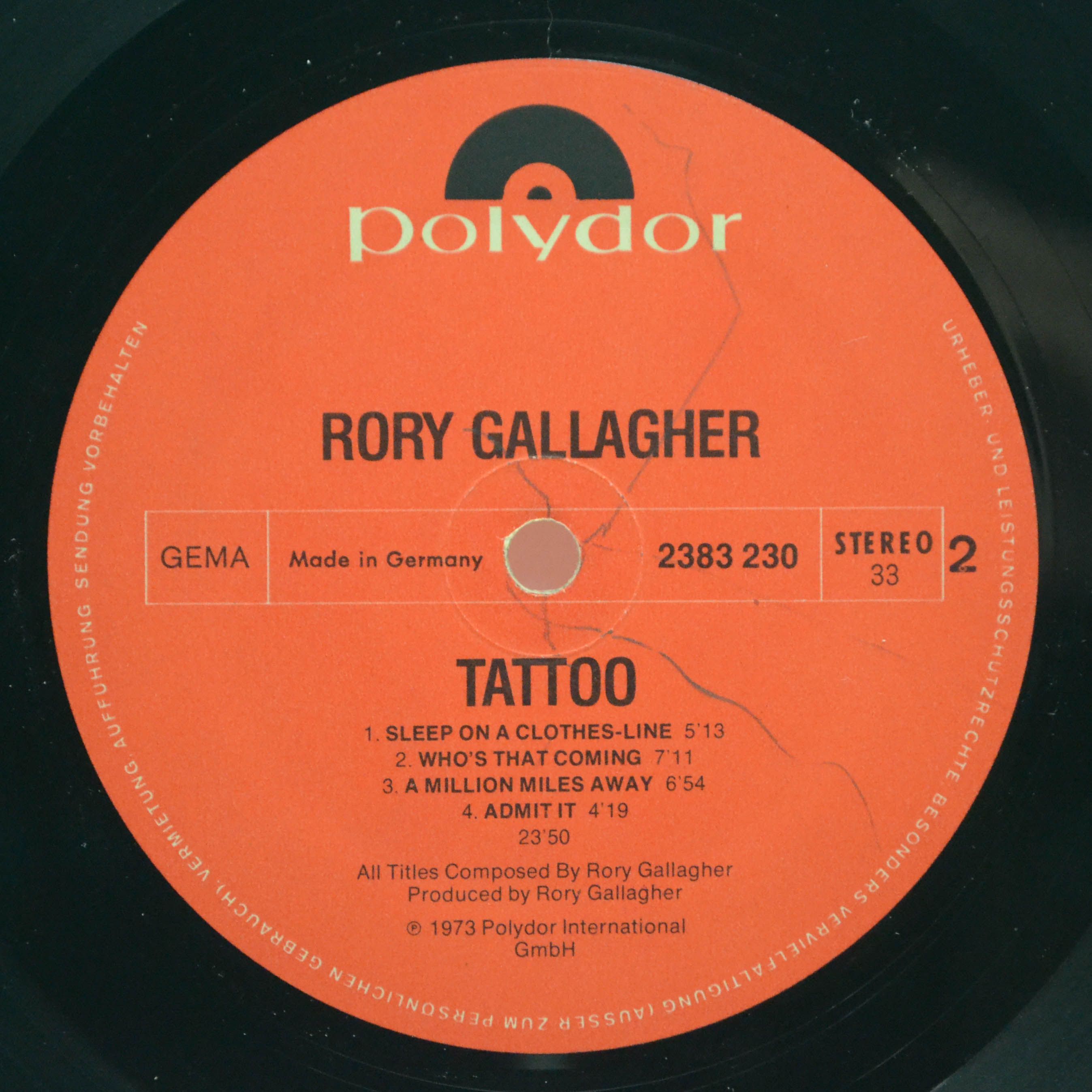 Rory Gallagher — Tattoo, 1973