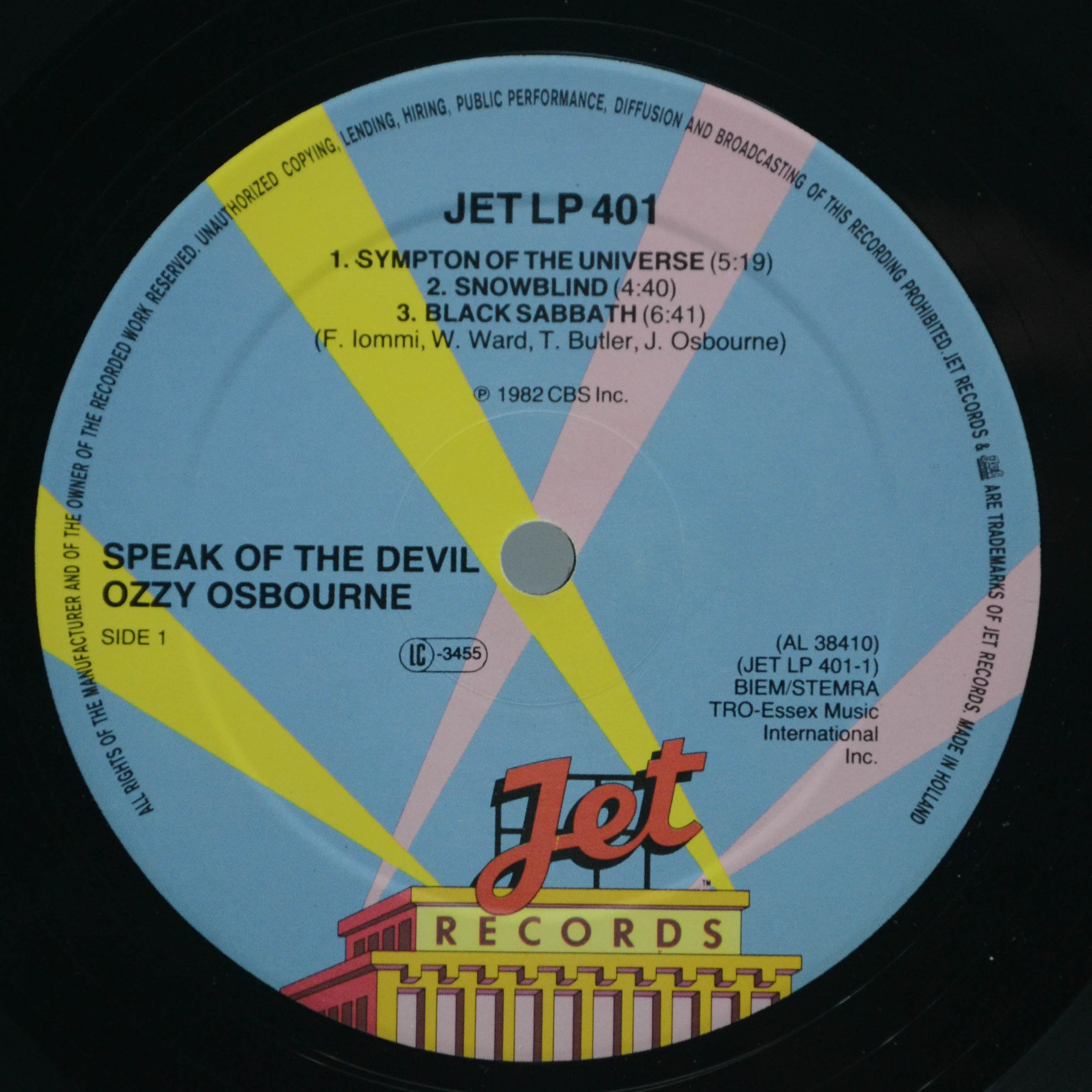 Ozzy Osbourne — Speak Of The Devil (2LP), 1982